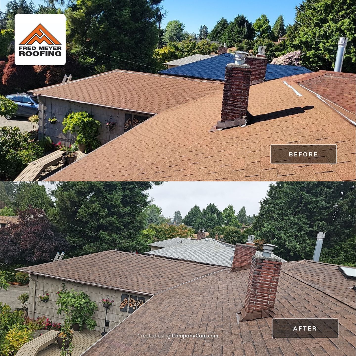 Roofing Project in Burien by Fred Meyer Roofing