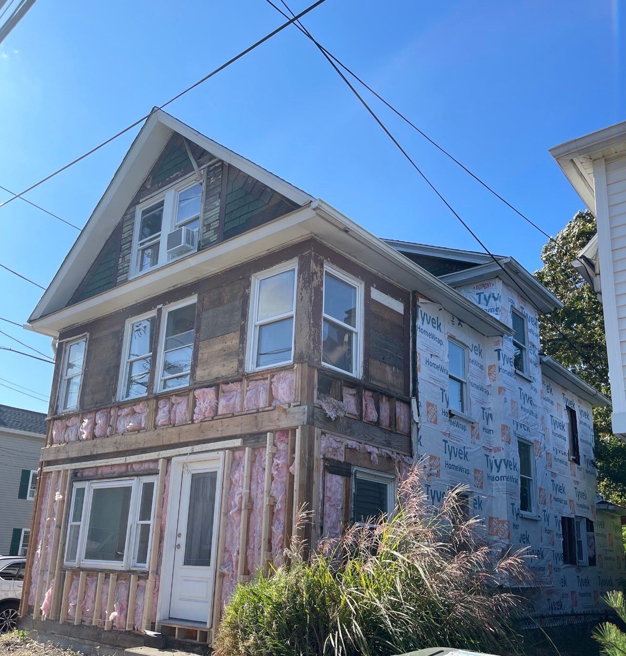 Siding Installation using Hardie Plank Aged Pewter by A Plus Exterior