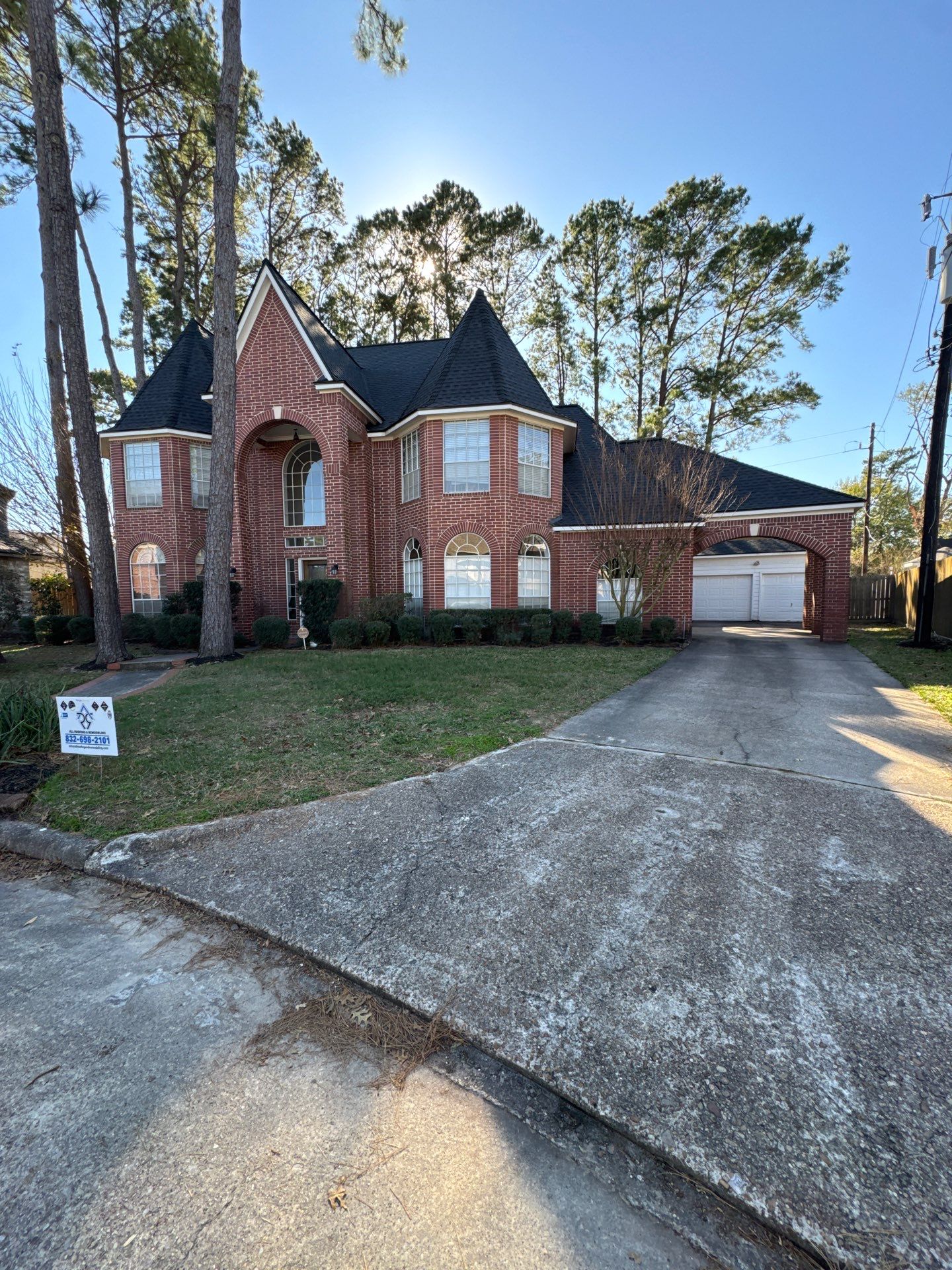 Project in Spring, TX by True Line Roofing and Exteriors