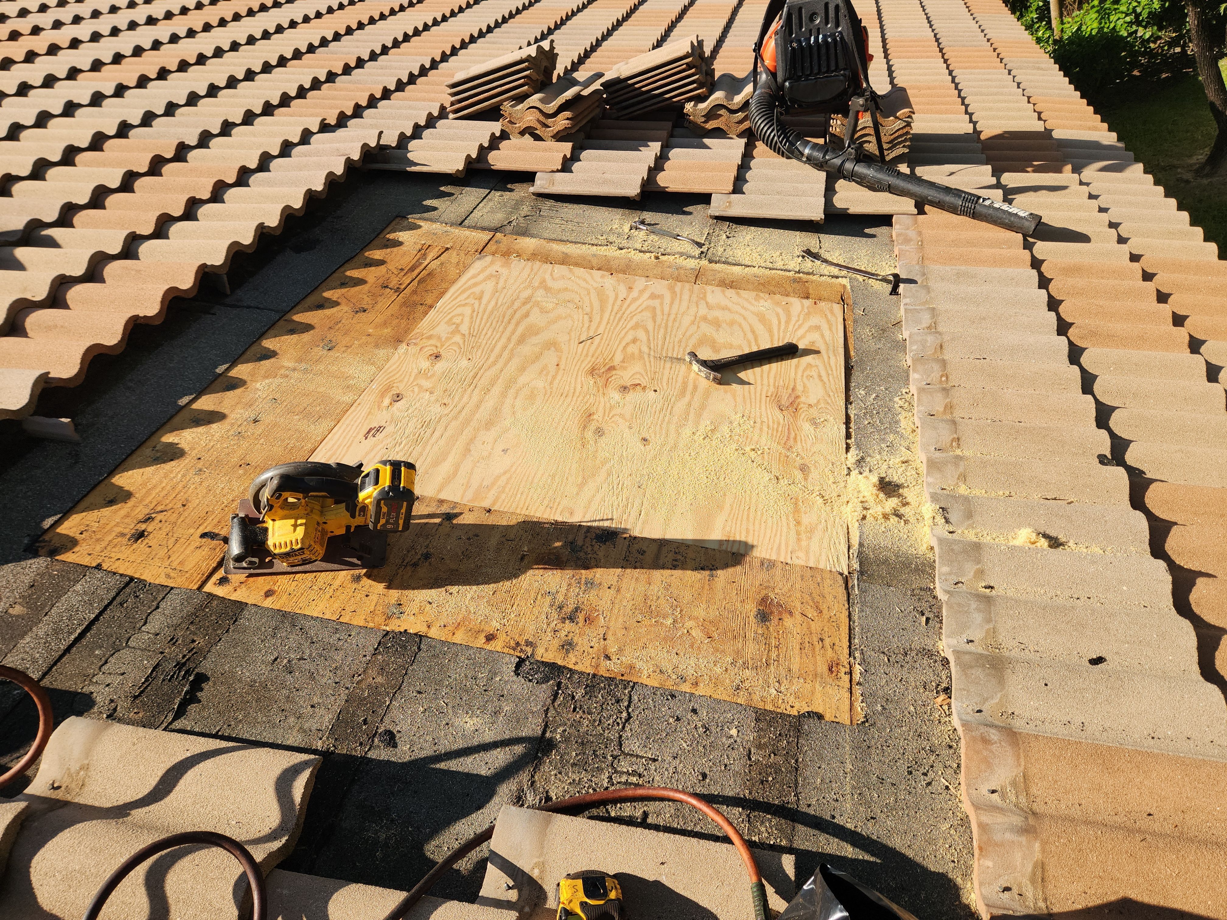 Concrete Tile Roof Repair for Water Intrusion in West Palm Beach by Aastro Roofing