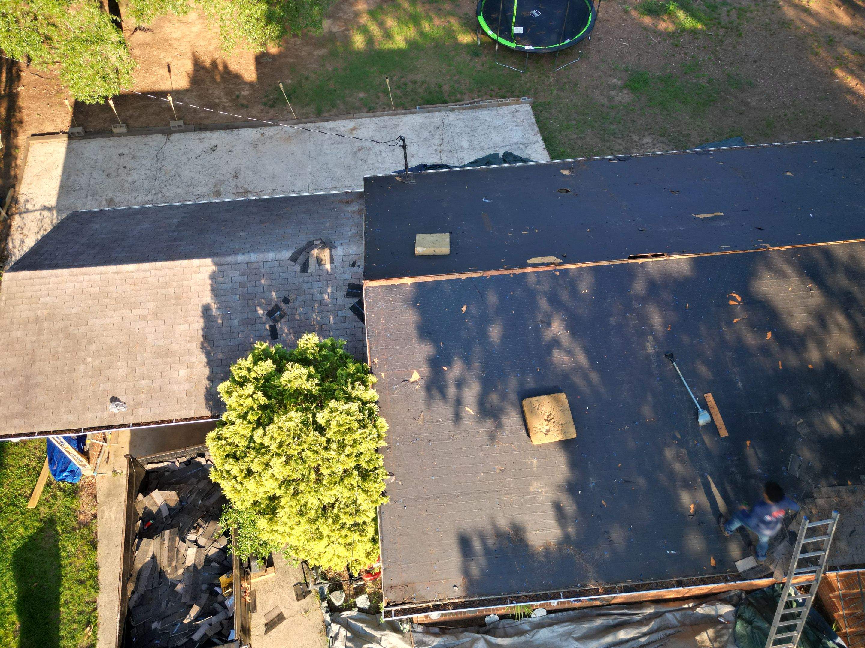 Roof replacement, gutter and interior repair by hail damage by Just Brilliant Restoration JBR