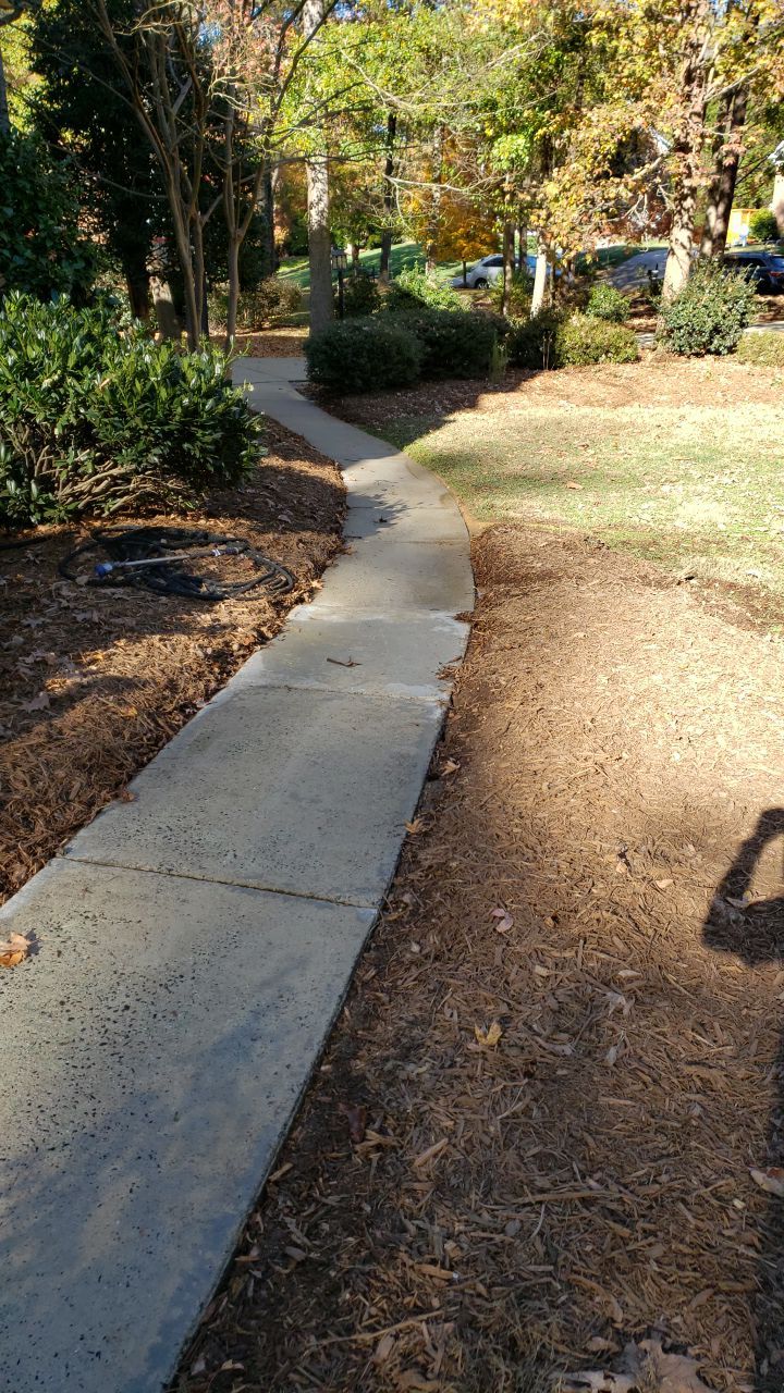 Driveway Clean using cleaner by G&H Home Tech Pros LLC