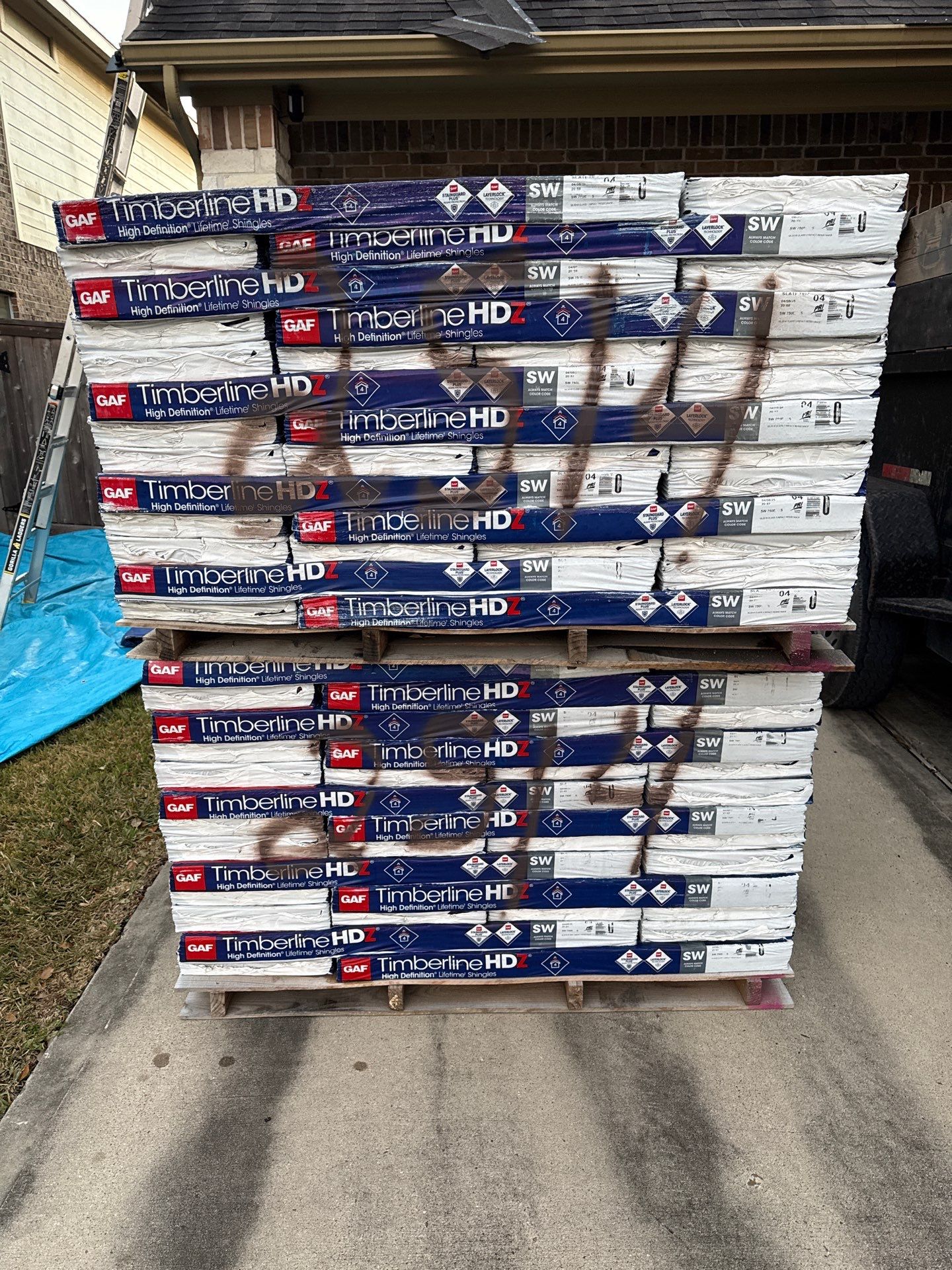 Residential Roof Replacement using GAF HDZ - Charcoal shingles by Elite Roofing LLC