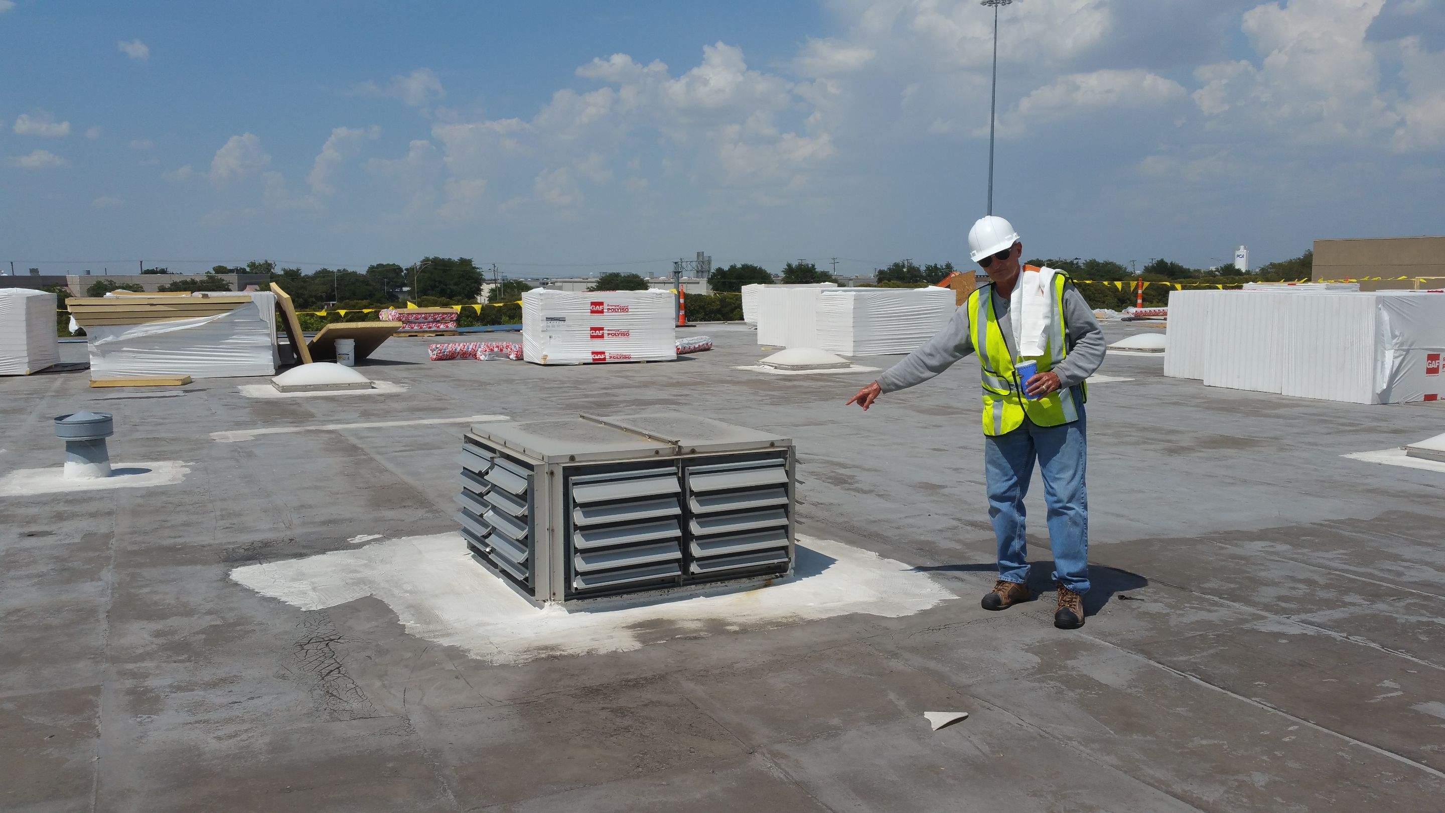 Massive Storm Damage Project - Factory in Arlington by First United Roofing & Construction