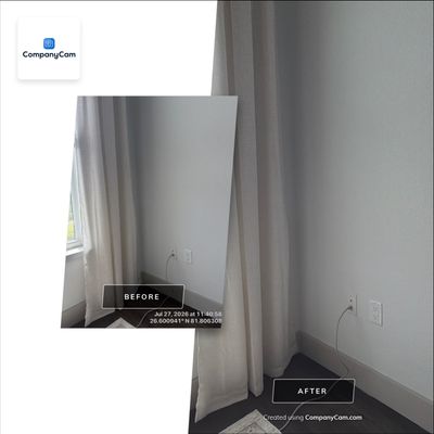 Custom Horizontal Blind and Curtain Installation in Fort Myers