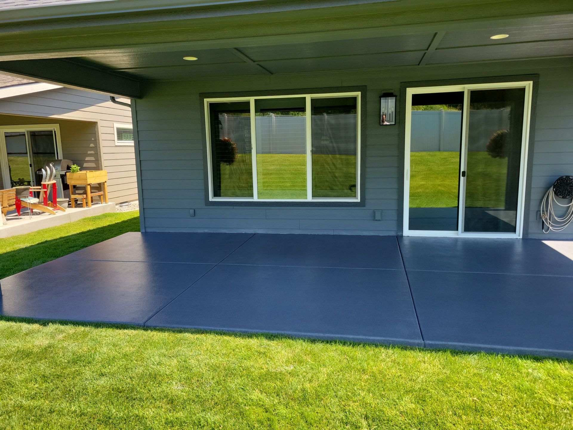 Patio Transformation using Battleship Hybrid by Croc Coatings, LLC