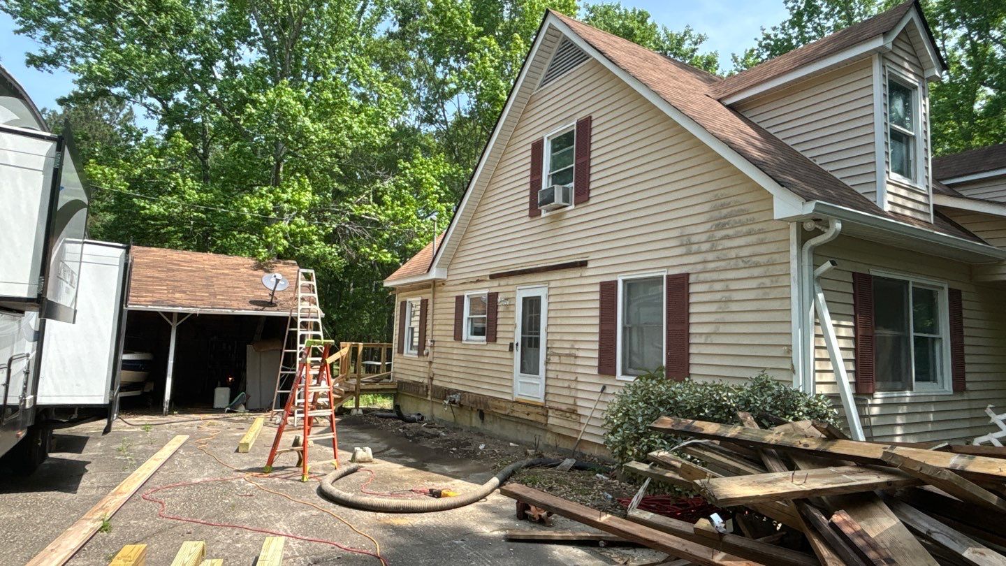 Roof Replacement and cover porch by Deerfield Roofing LLC