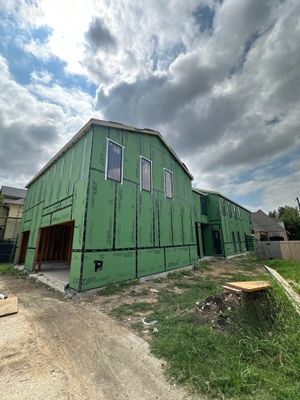 Open cell spray foam job completed at this beautiful custom home in Dallas TX