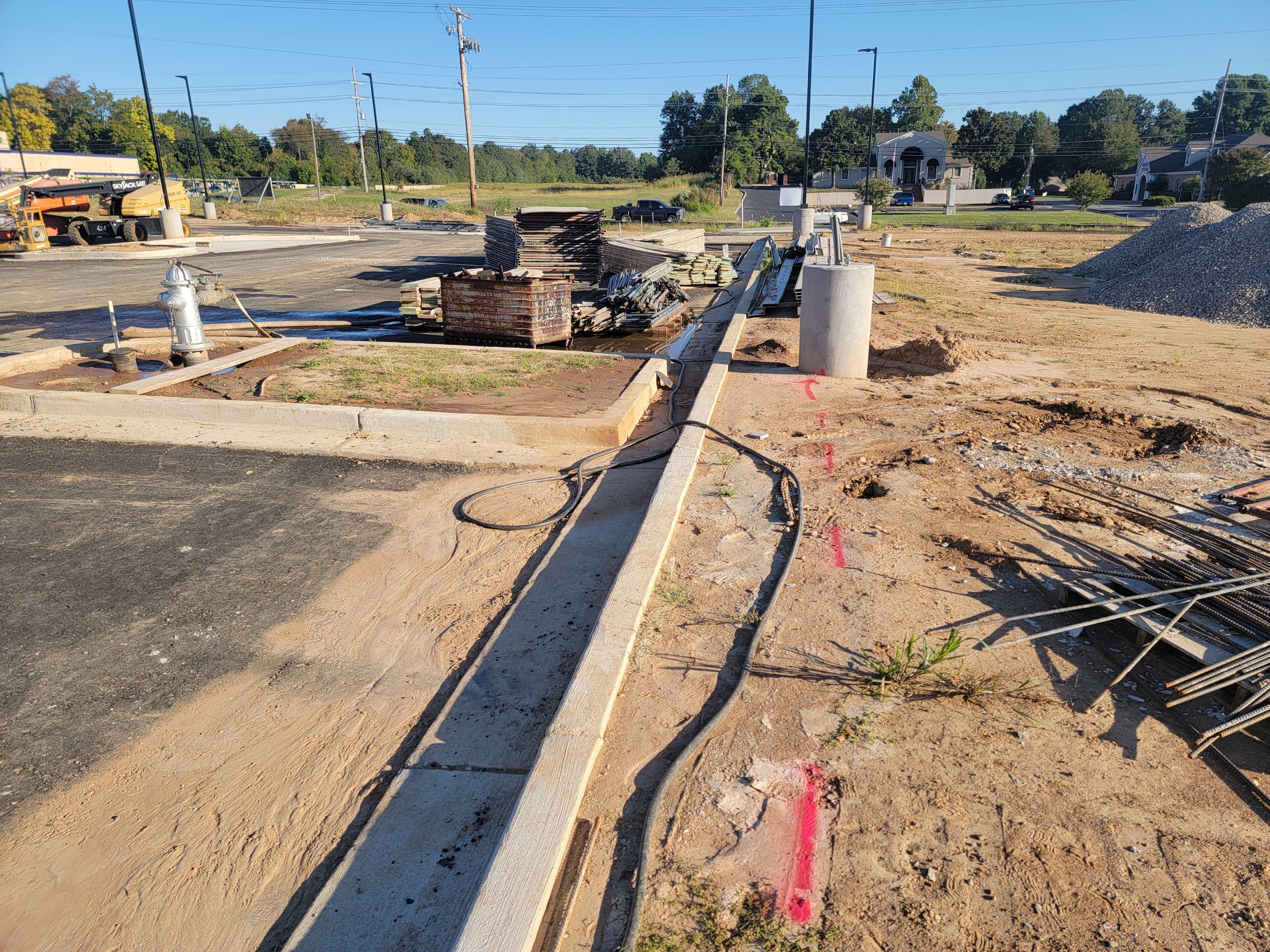 Water Line & Electrical Pole Light locate by Alsip Locating Service, LLC