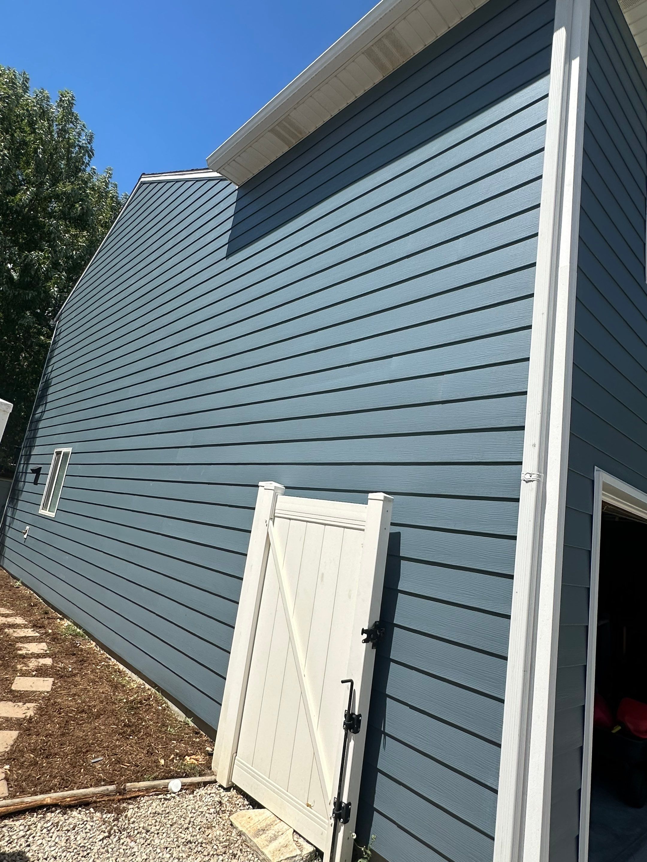 Project in Saratoga Springs by Master Rain Gutters.