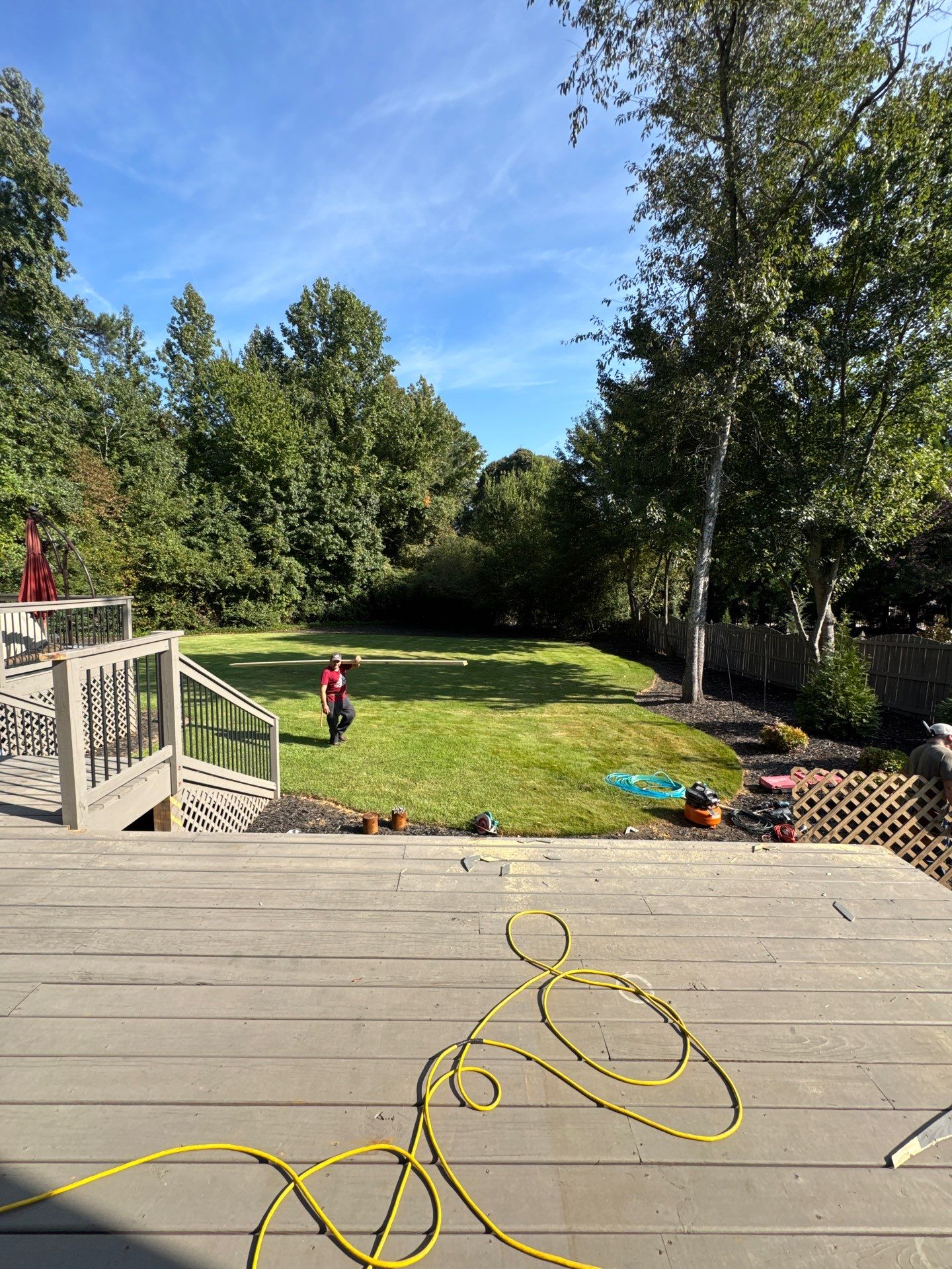 Custom Multi-Level Composite Deck and Screened-In Porch in Marietta by Swift Home Renovations