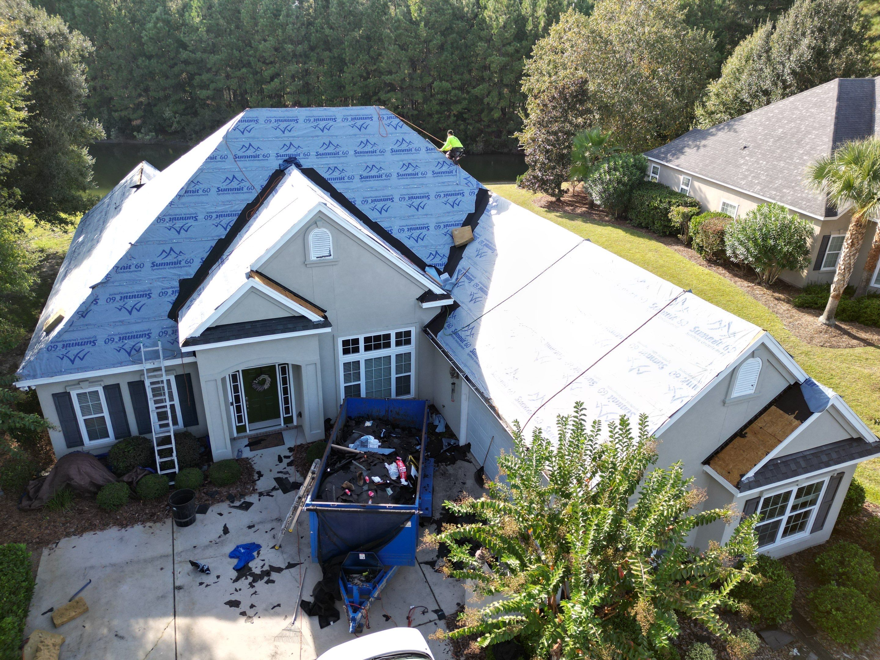Residential Roofing Installation using Atlas Pinnacle Pristine Pewter by Talya Roofing