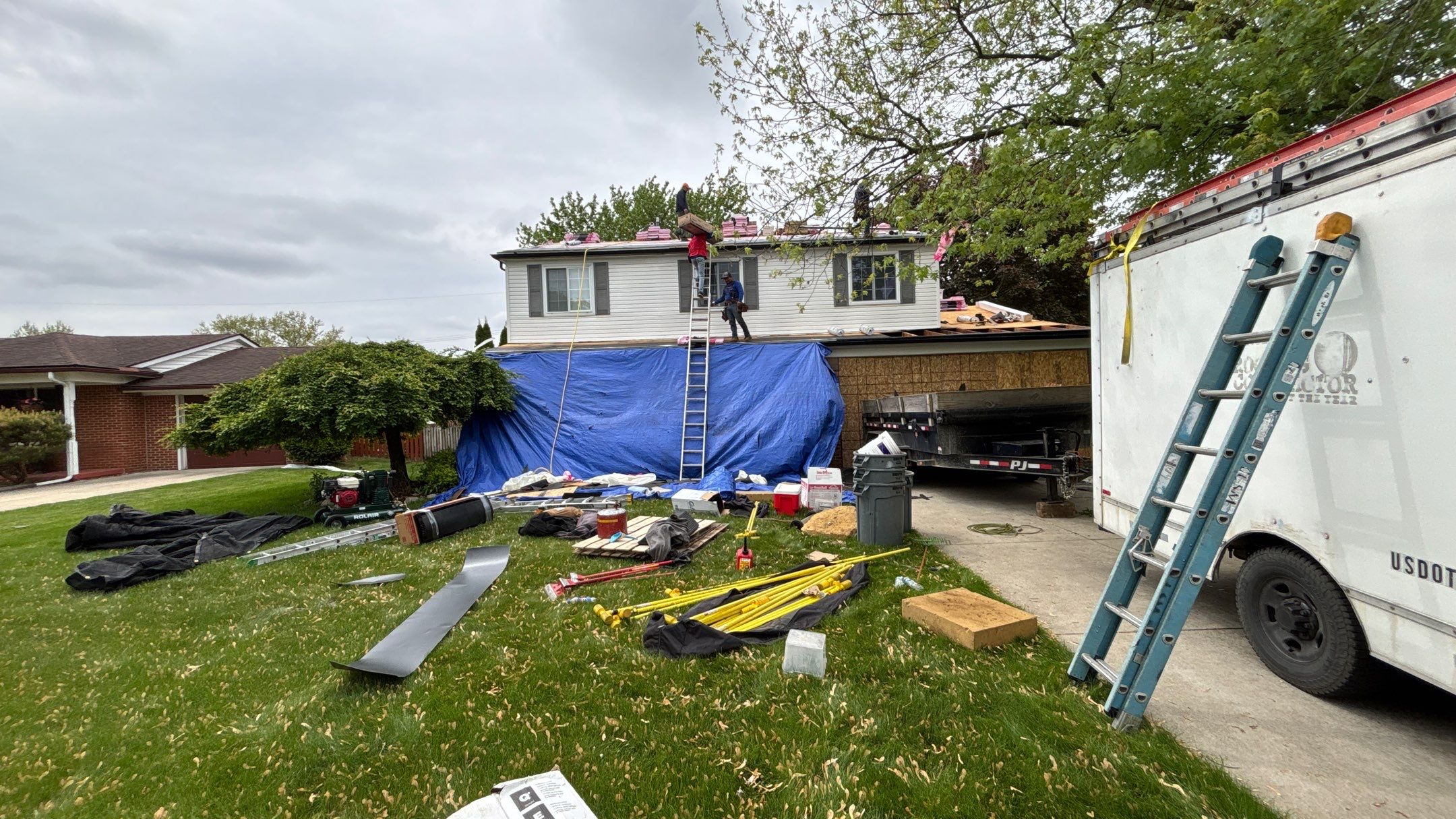 Roof Replacement using Owens Corning Estate Gray by 180 Contractors