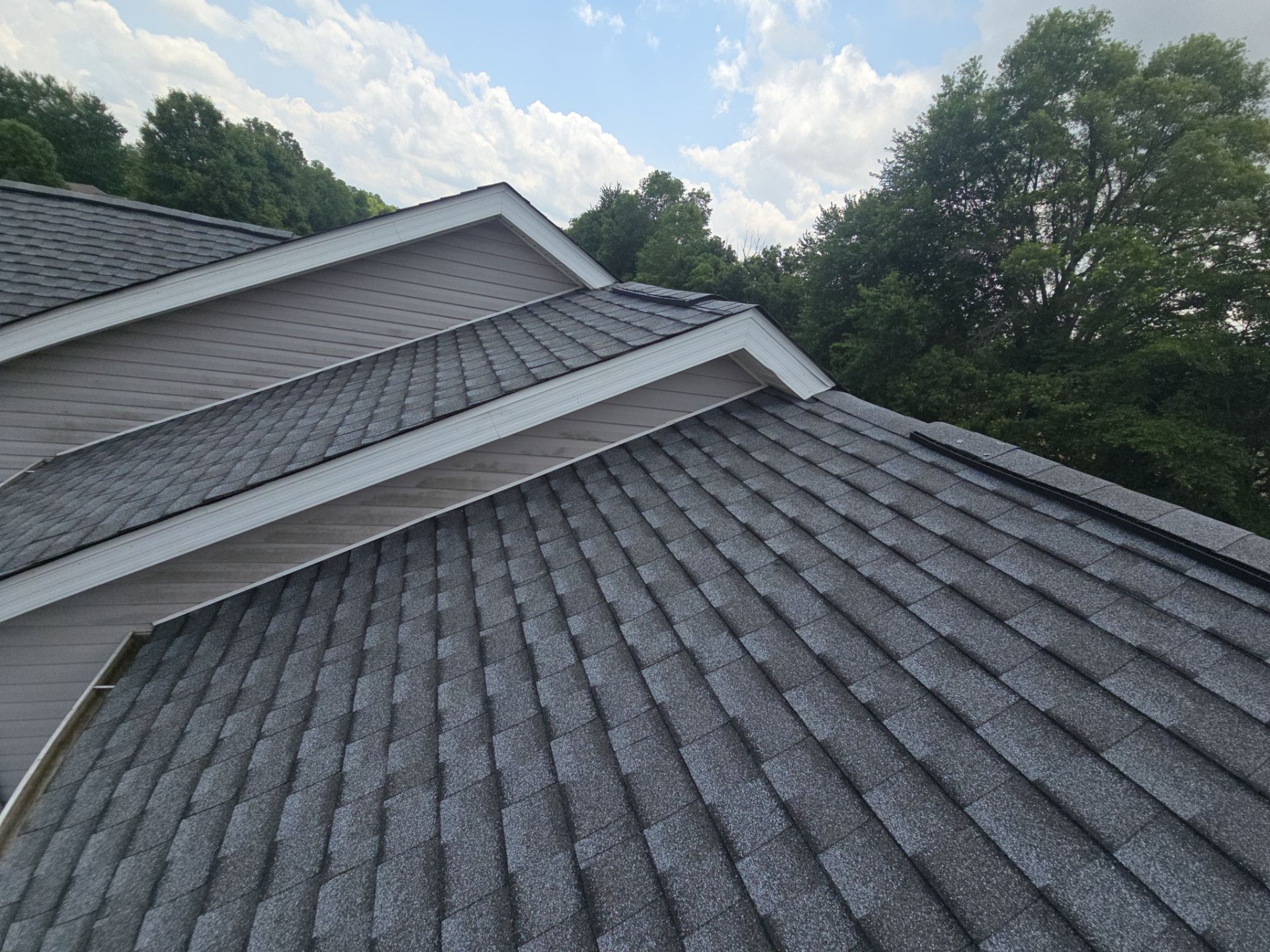 GAF Timberline HDZ Pewter Shingle Roof Replacement in Mt Orab by Empire Contractors