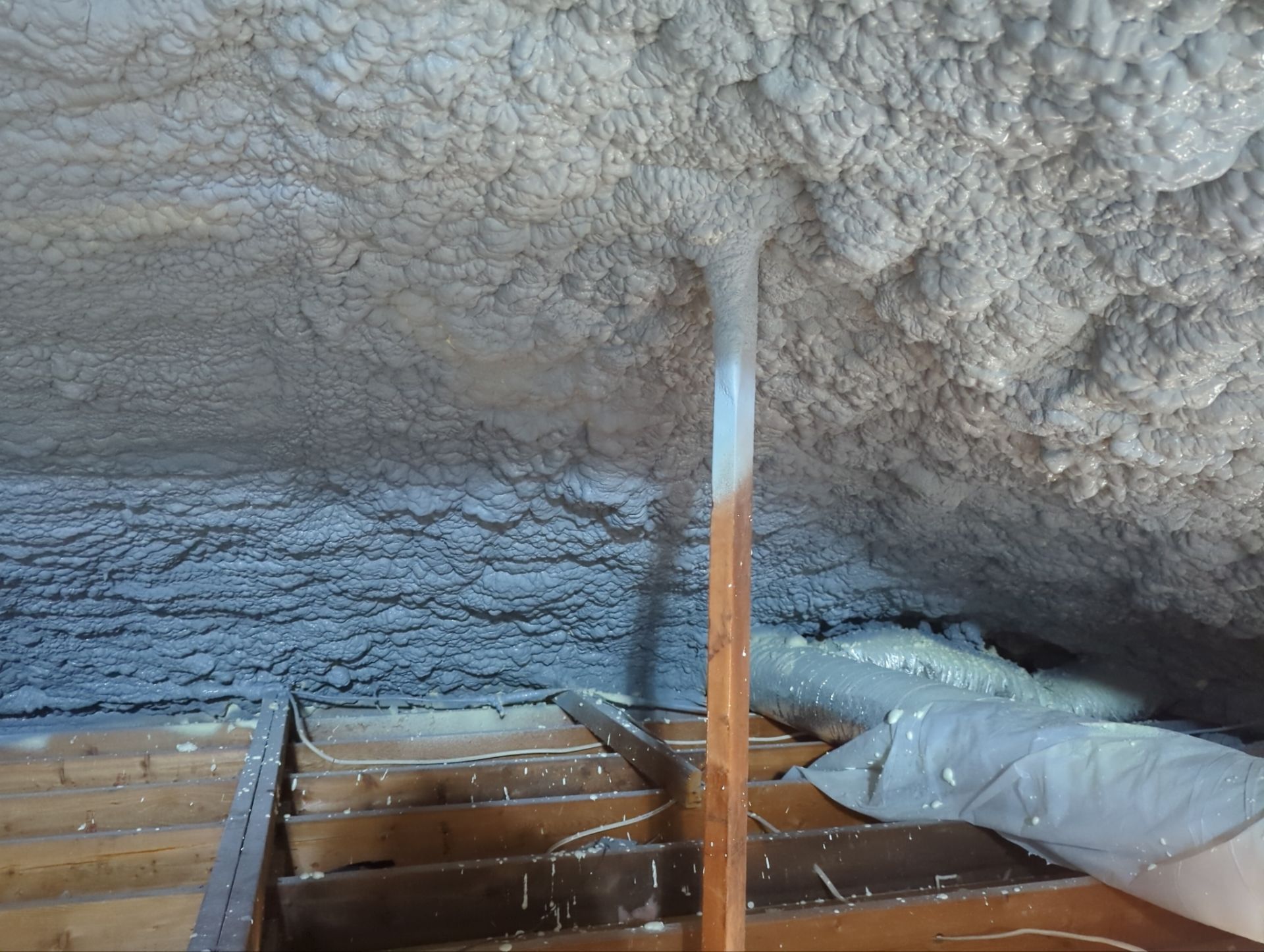 Exterior Walls Using Closed-Cell Spray Foam by NYS Foam & Energy