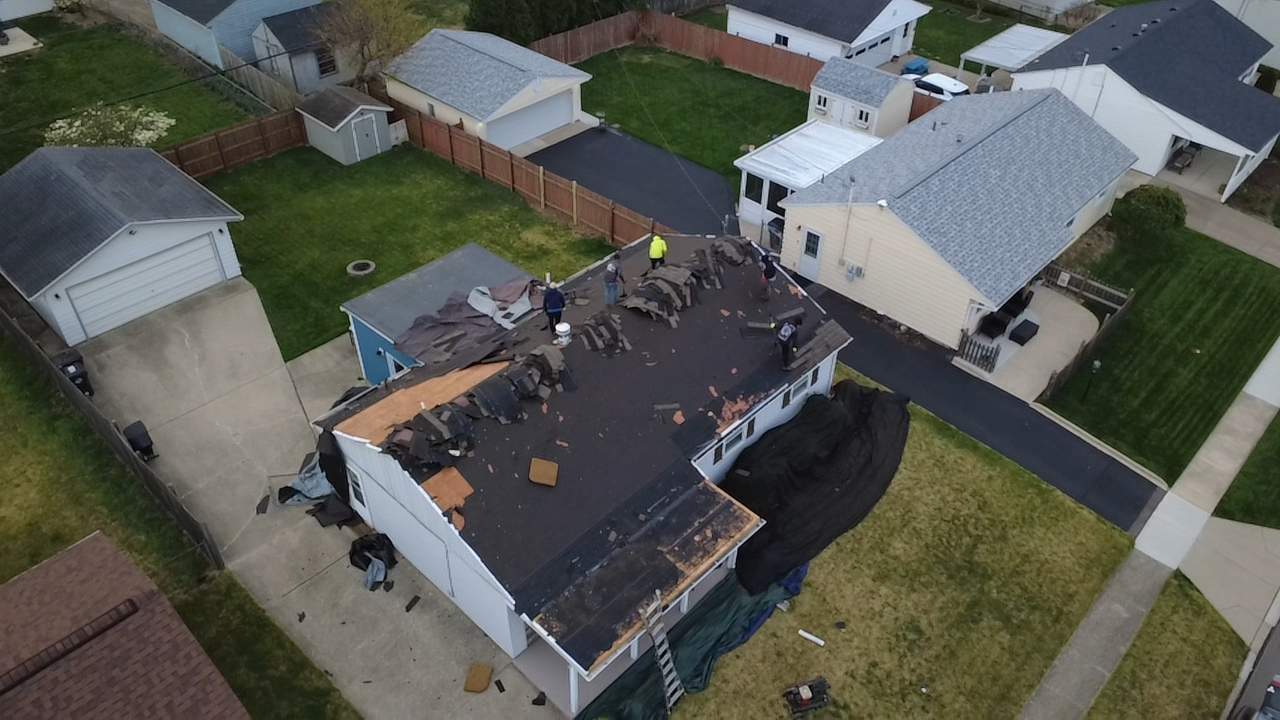 Dayton Residential Roof Replacement Featuring Gray Asphalt Architectural Shingles by Level Up Roofing and Restoration Services LLC