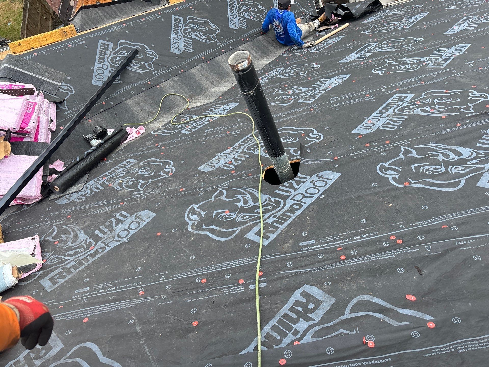 Residential Roofing Installation using Owen's Corning Duration (Lifetime) Shingles by Roof Repair Company