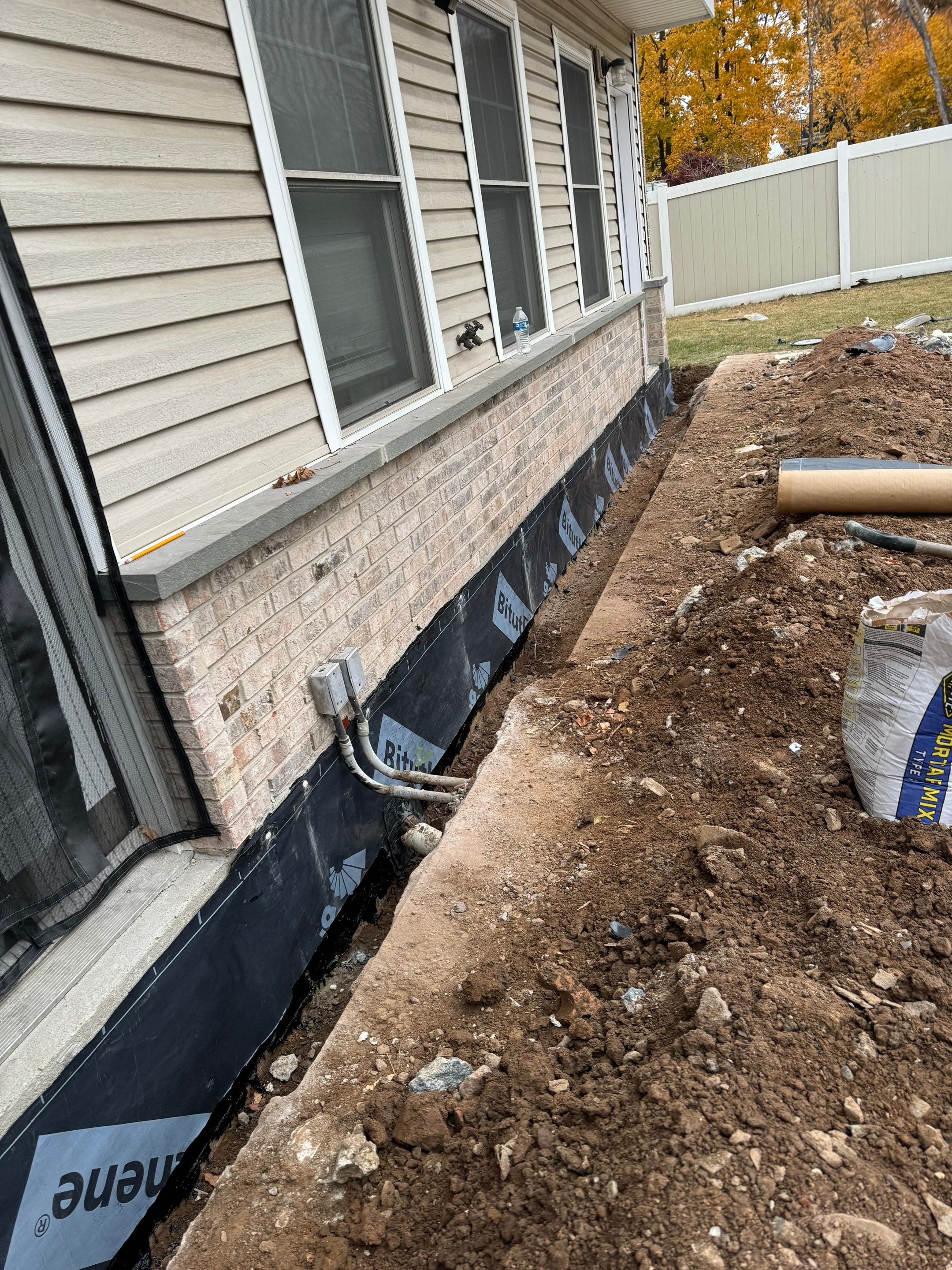 Exterior Spee-D Drain and Waterproofing by Pure Service Pro, LLC 
