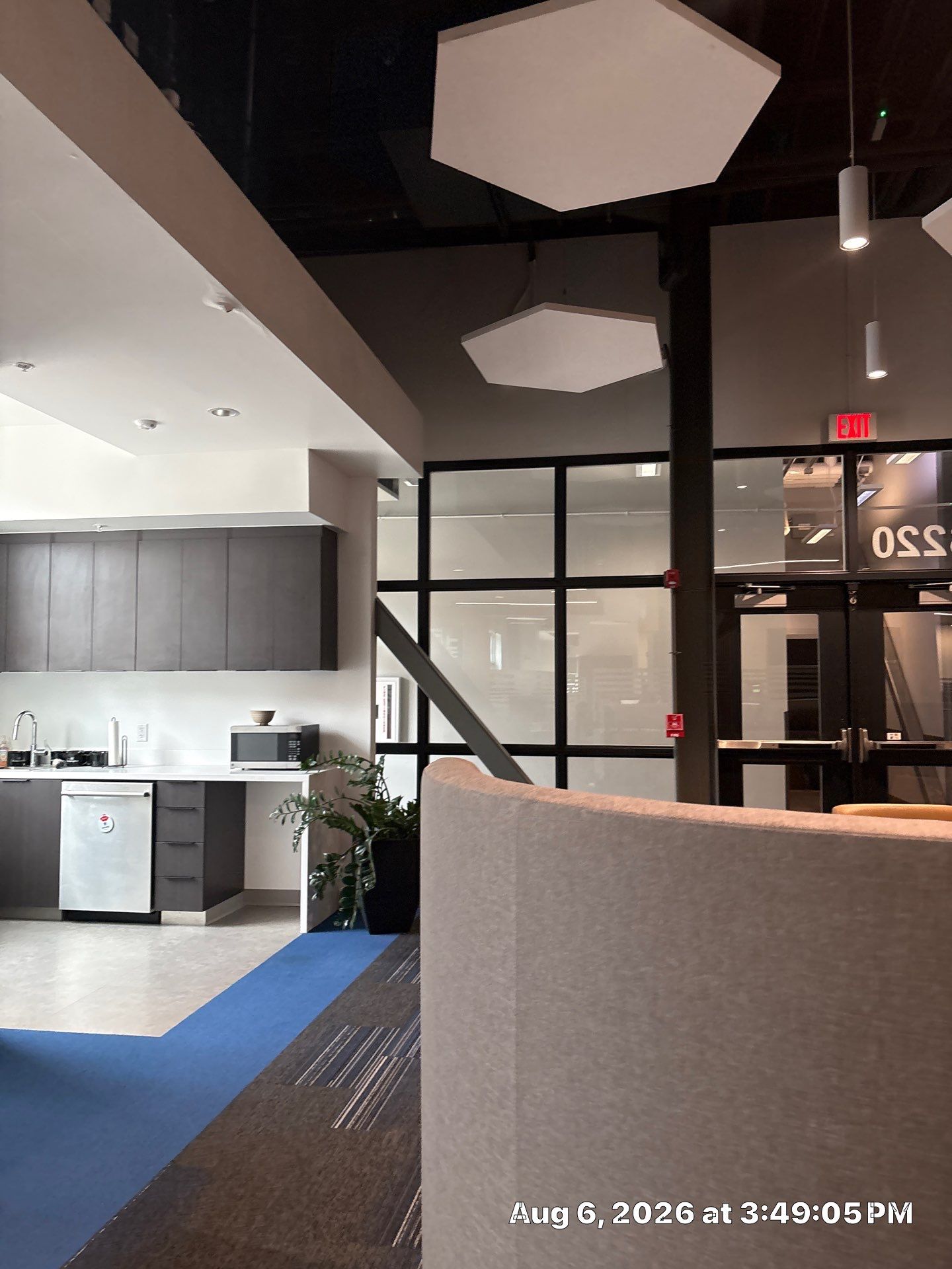 Modern Lincoln Office Build-Out Featuring Custom Slat Partitions by CompanyCam Sales Demo