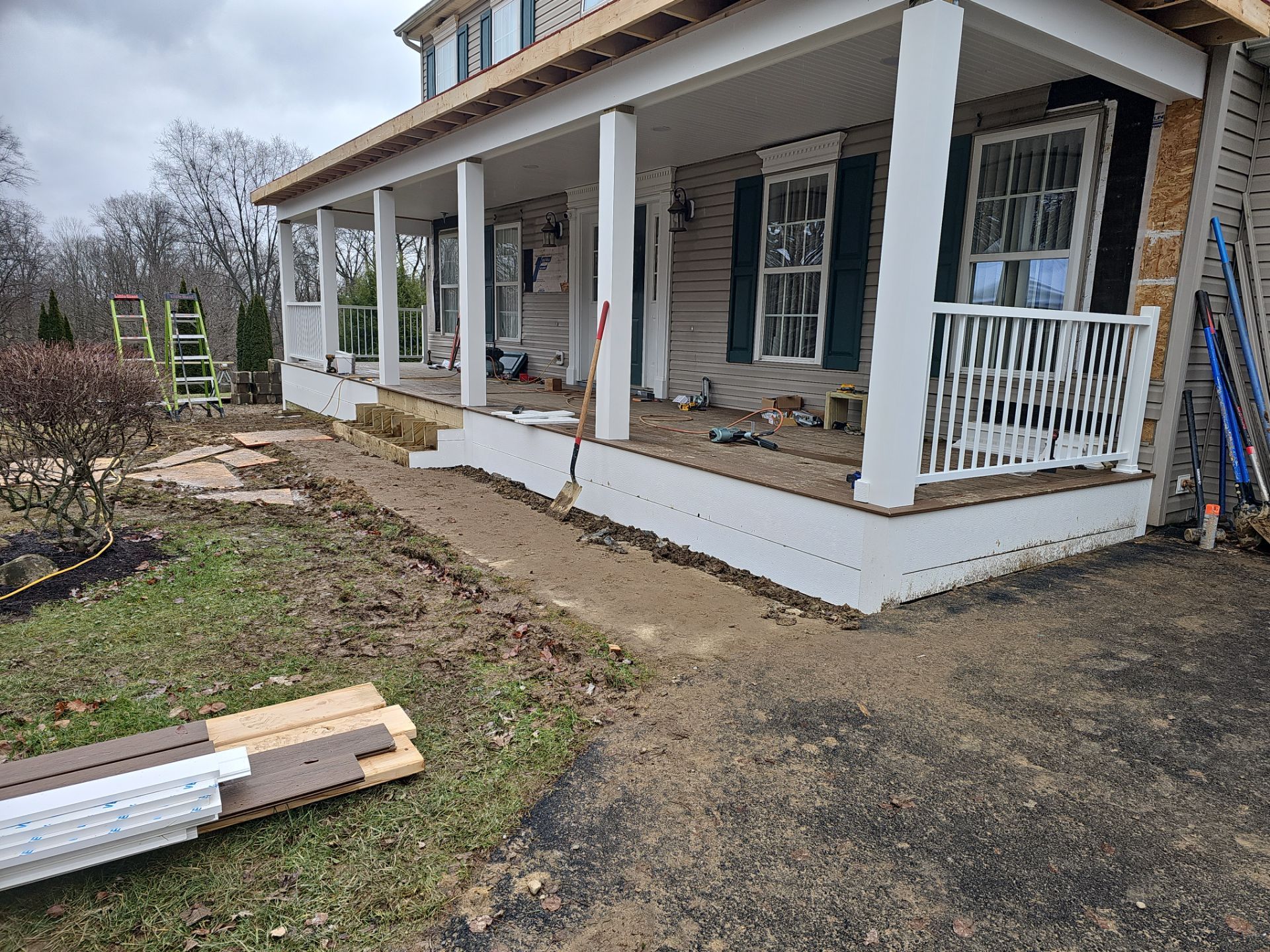 Porch by Cousins Roofing Siding & Decks
