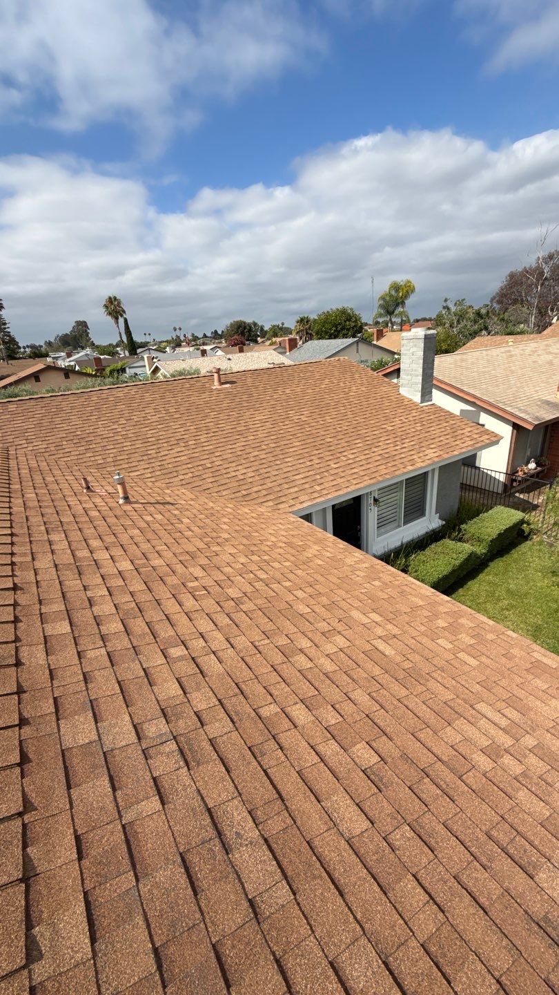 Asphalt Shingle Roof Rejuvenation and Vent Sealing in San Diego by Reliable Roofing San Diego Inc.