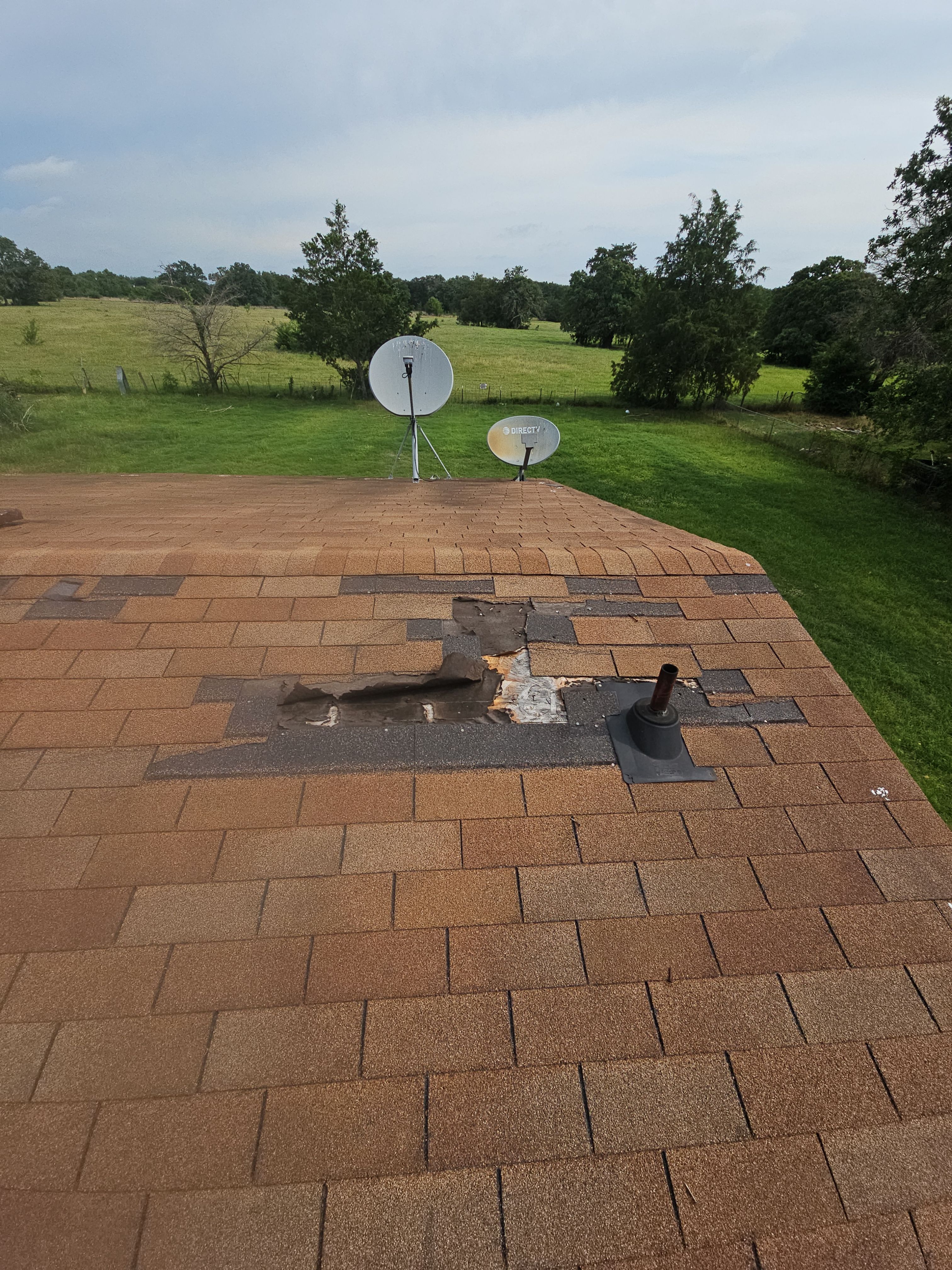 Project in Kemp by road roofing llc