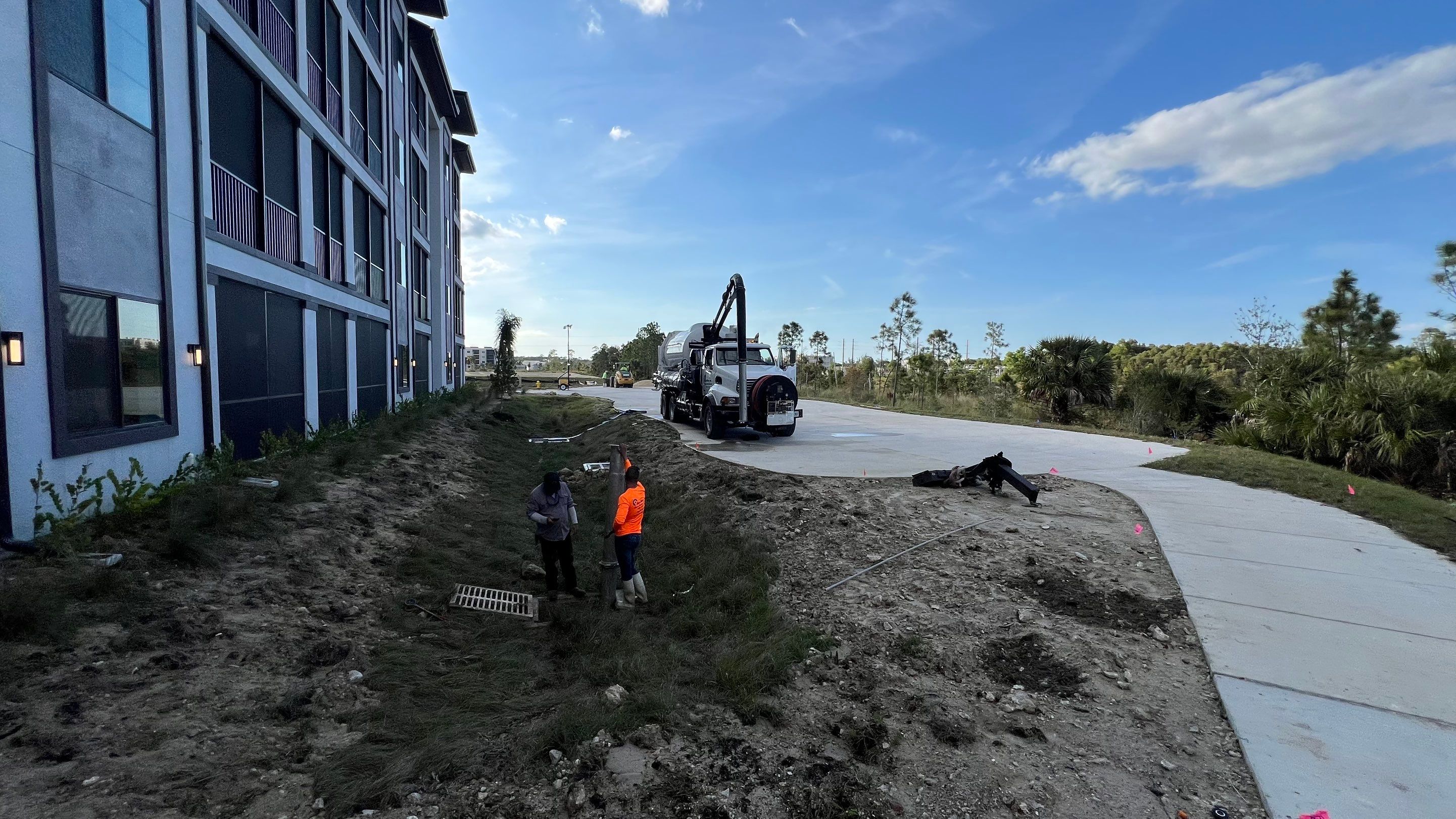 New Construction Stormwater Catch Basin Cleaning by Don Mar, Inc. Storm Water Solutions