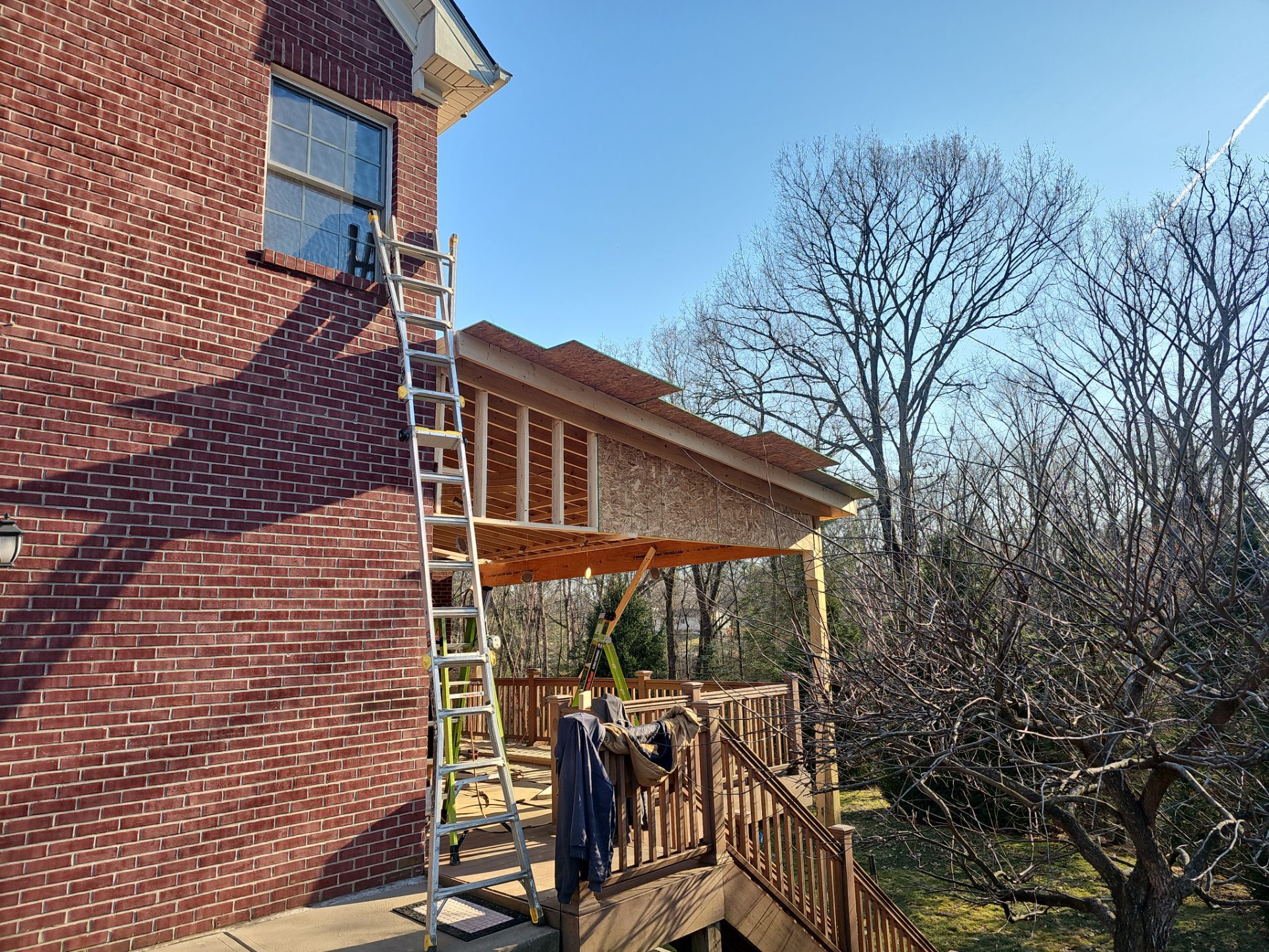 Hip Roof Build by Cousins Roofing Siding & Decks