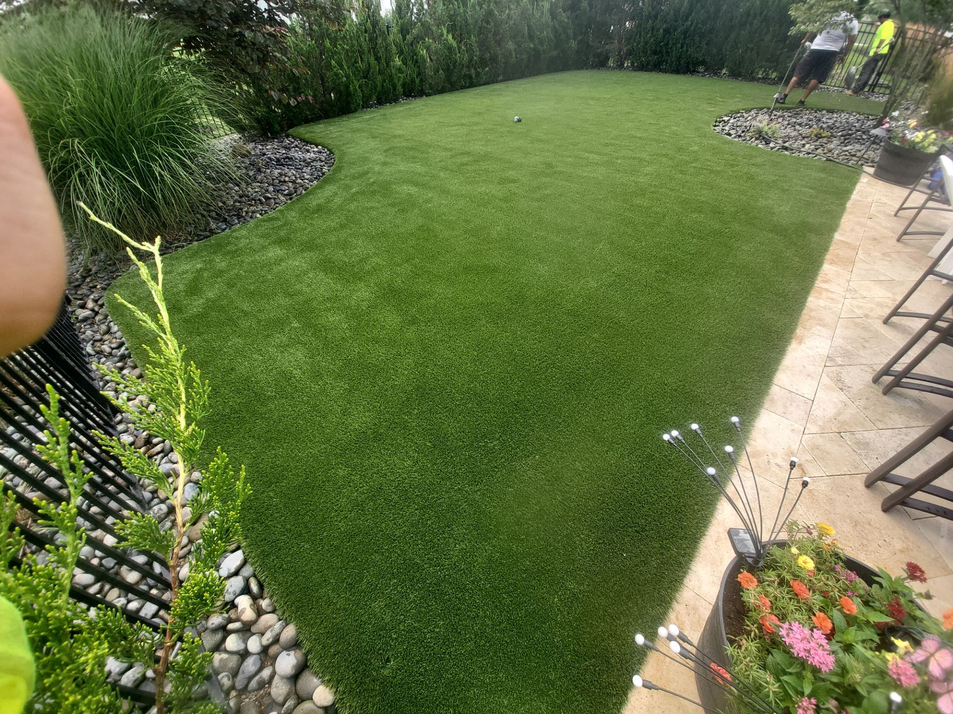 Synthetic Pet Turf Installation in Delaware, OH by Southwest Greens Midwest