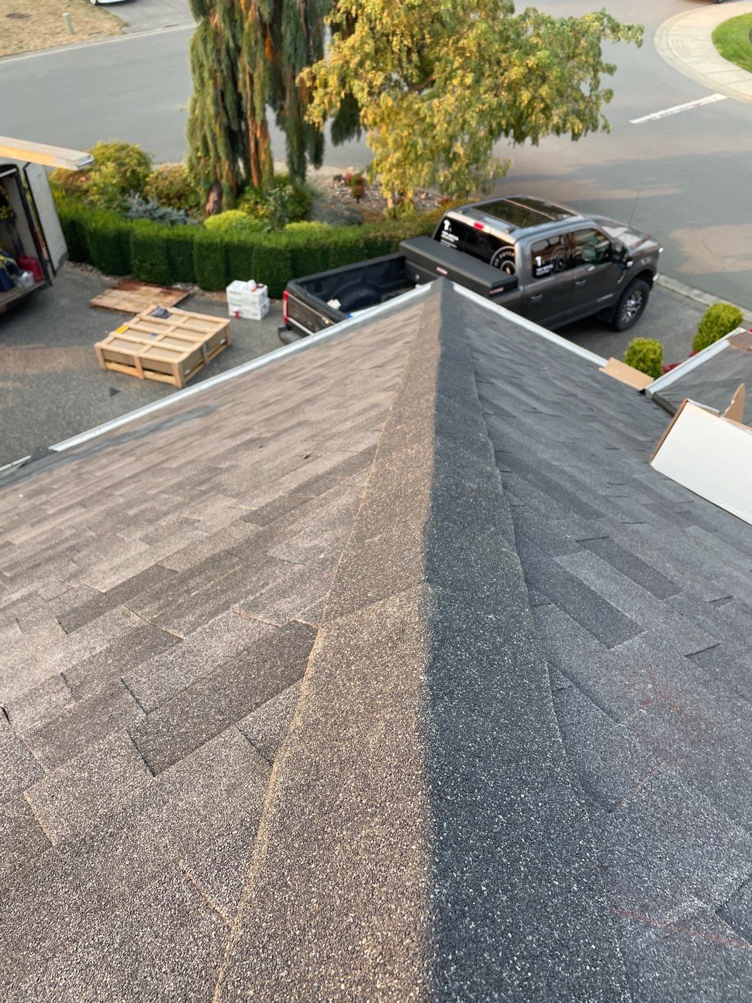 Residential Roofing Installation using Malarky Vista Shingles by Top Notch Roofing Inc