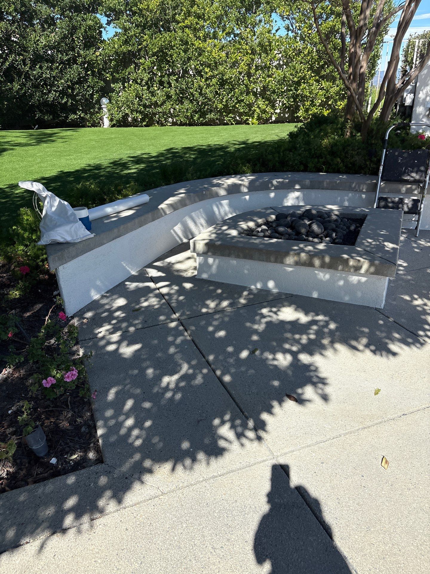 Sandblasting Concrete Back Patio In Calabasas, CA by La Power Washing Inc