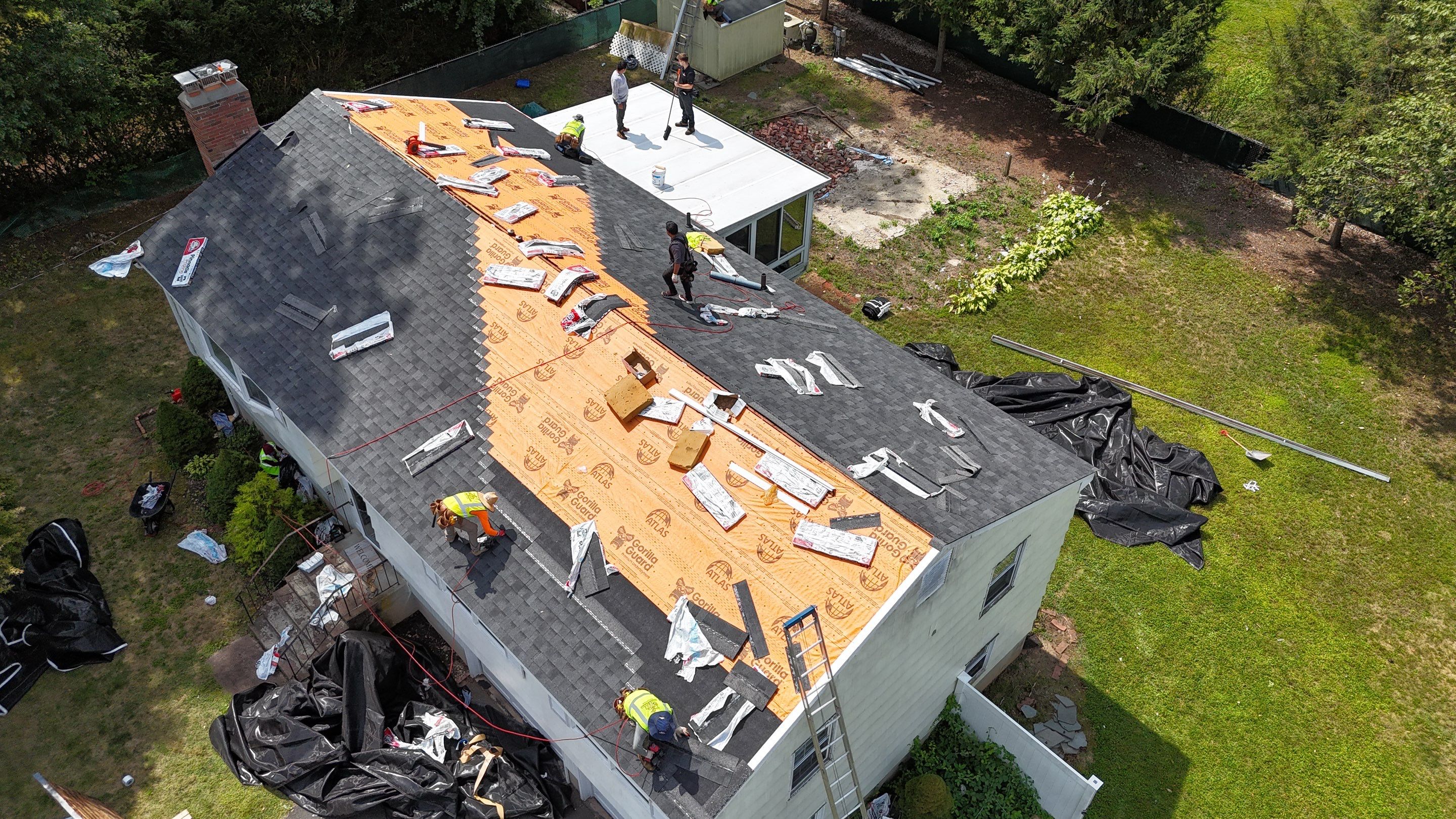 Project in East Hartford by Golden Shield Roofing