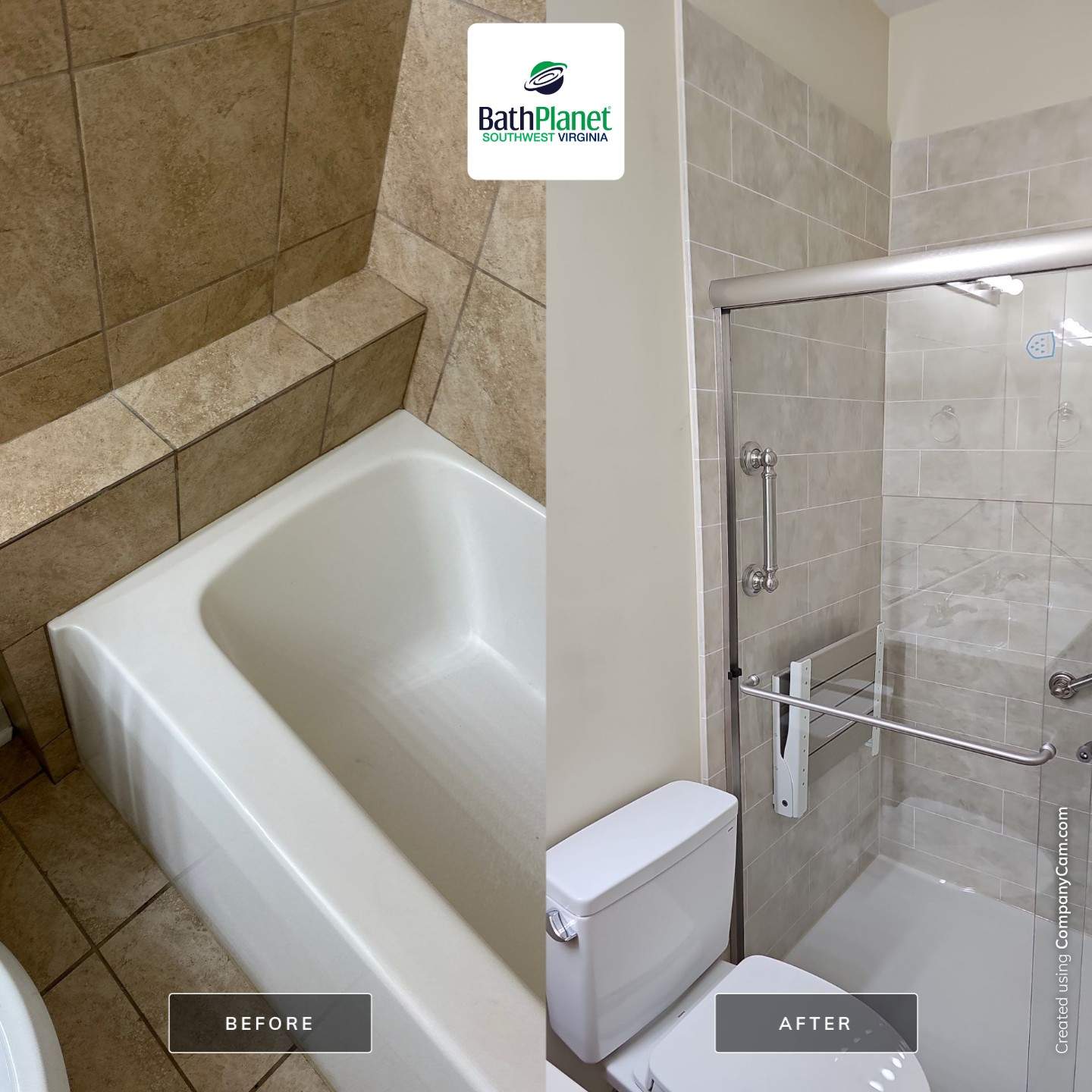 Tub to Shower by BathPlanet SW Virginia