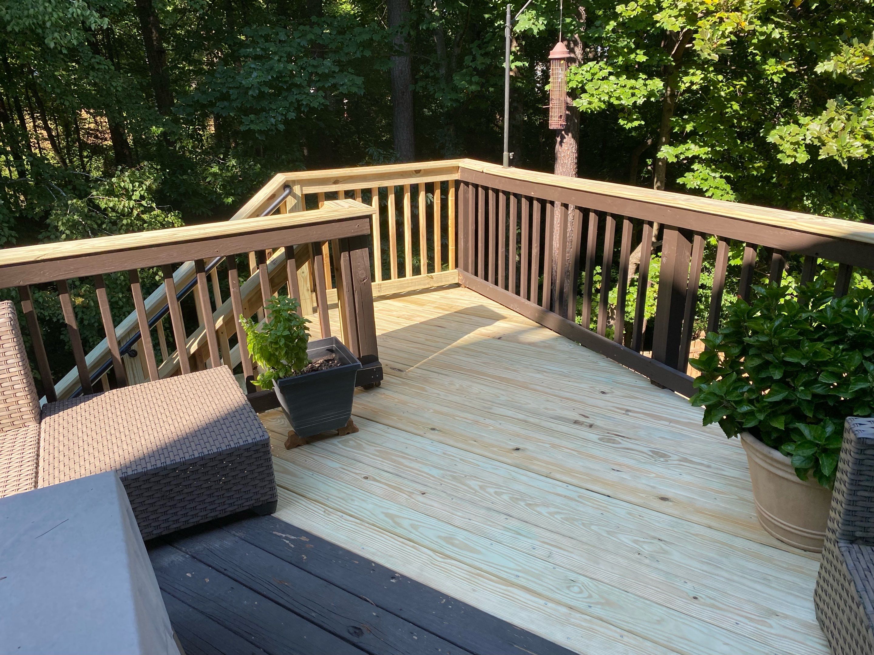 Deck Stair Rebuild and Wood Deck Repairs in Woodstock by Swift Home Renovations