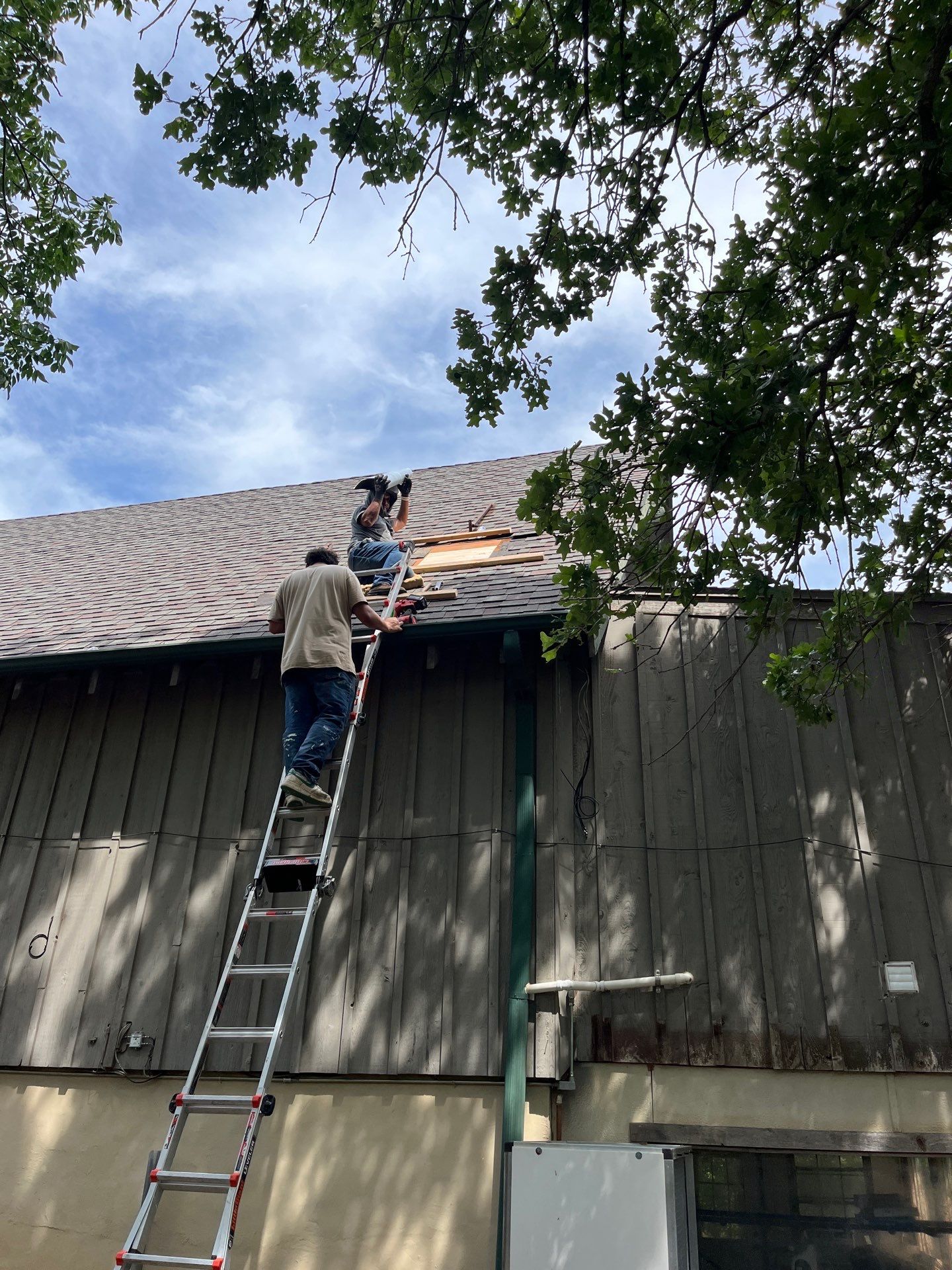 Architectural Shingle Roof Replacement and Skylight Installation in Sulphur by BANA Roofing and Solar Supply