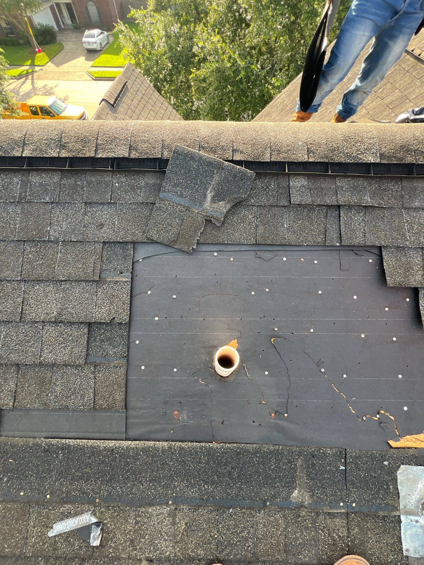 Hail Damage using Owen's Corning Duration (Lifetime) Shingles by Roof Repair Company