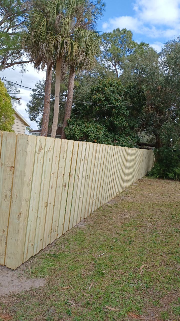 North Port, FL 6ft. Tall Treated Board on Board Privacy Fence by Asap fence and gates, LLC