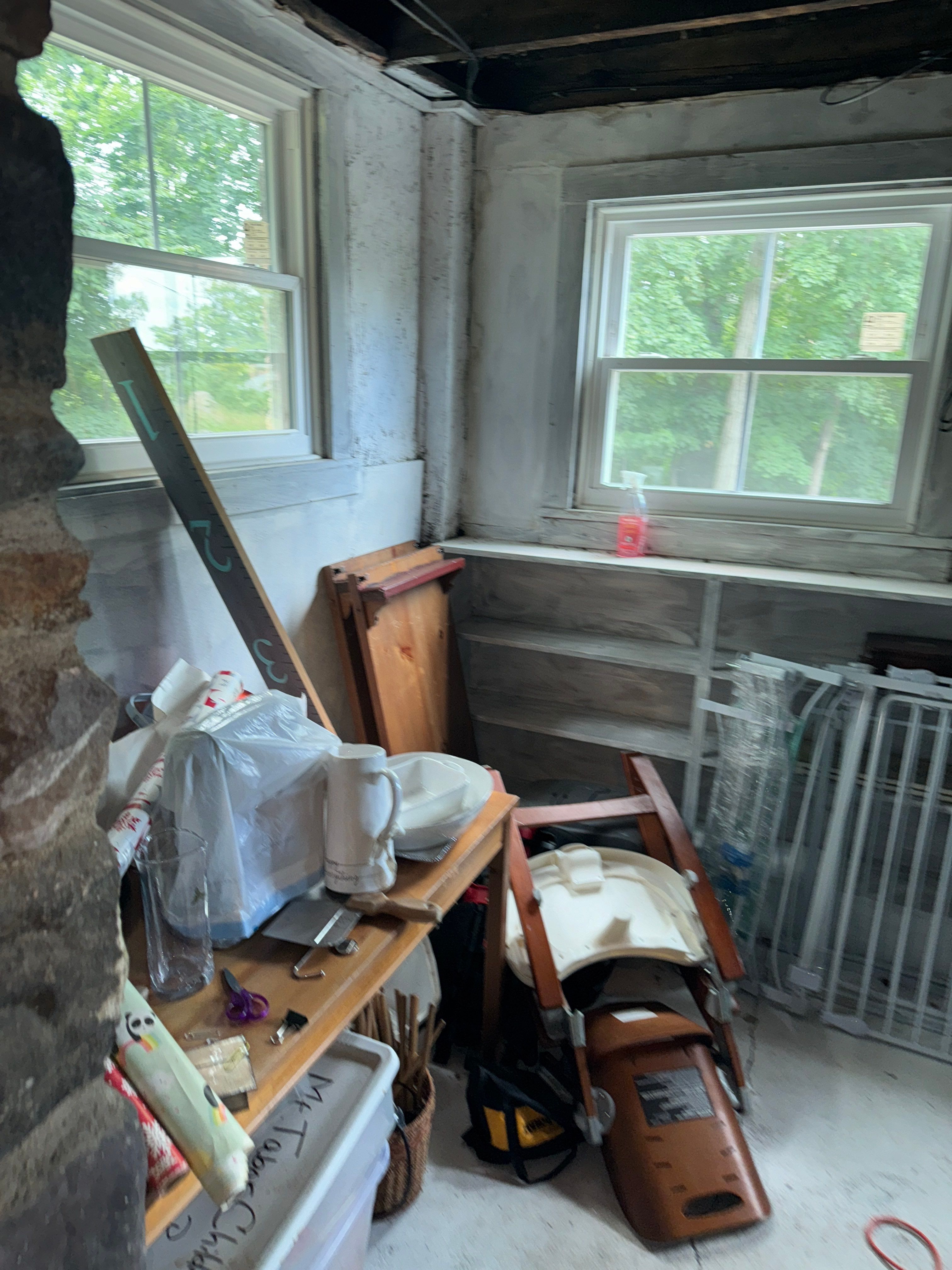 Interior French Drain & Mold Remediation in Mt Tabor NJ by Pure Service Pro, LLC 