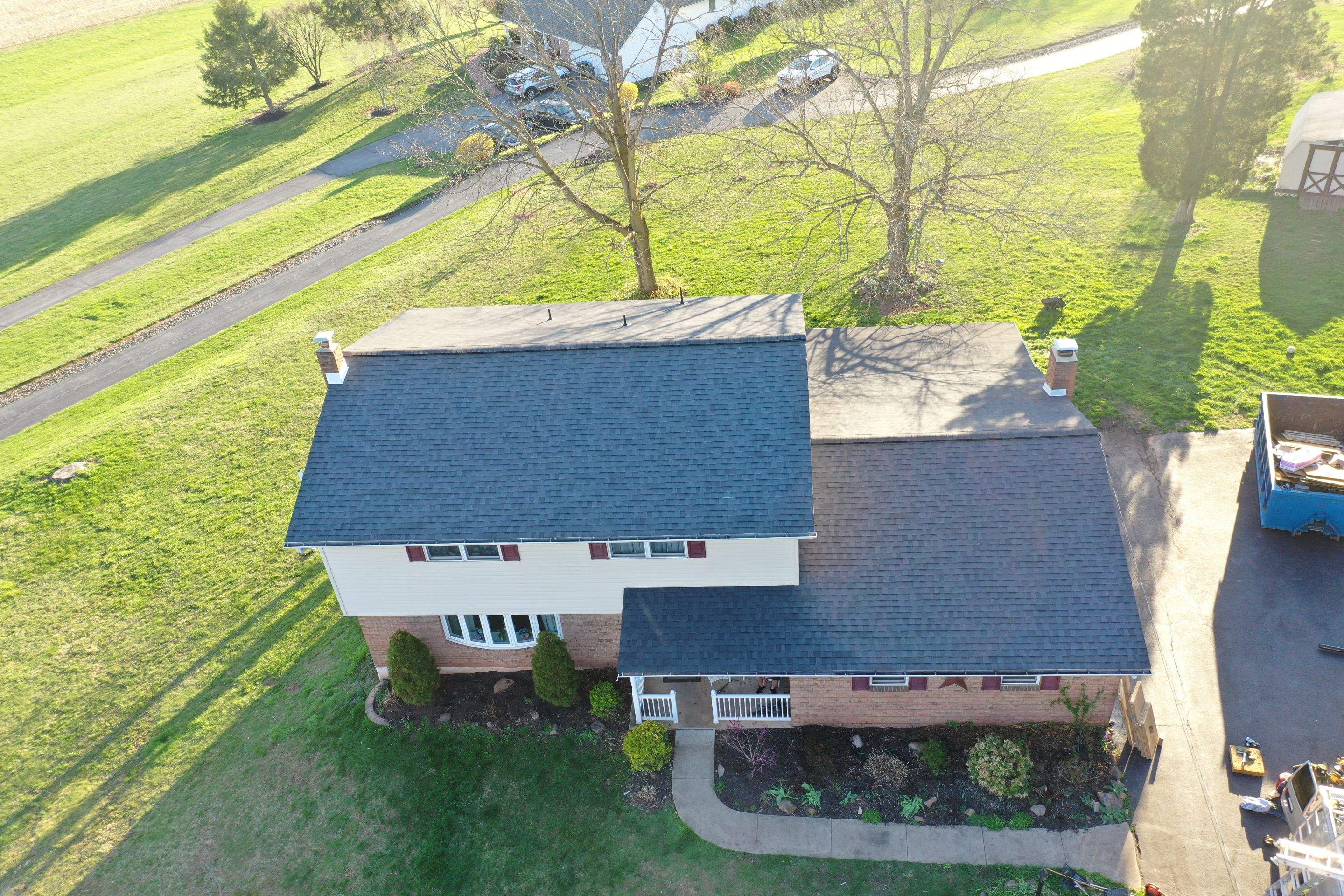 Roofing Installation using CertainTeed Landmark - Moire Black by Storm Guard of Ches-Mont PA