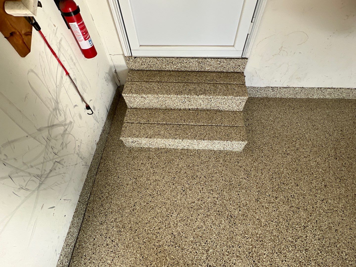Garage Floor using Driftwood by Your1DayFloor.com