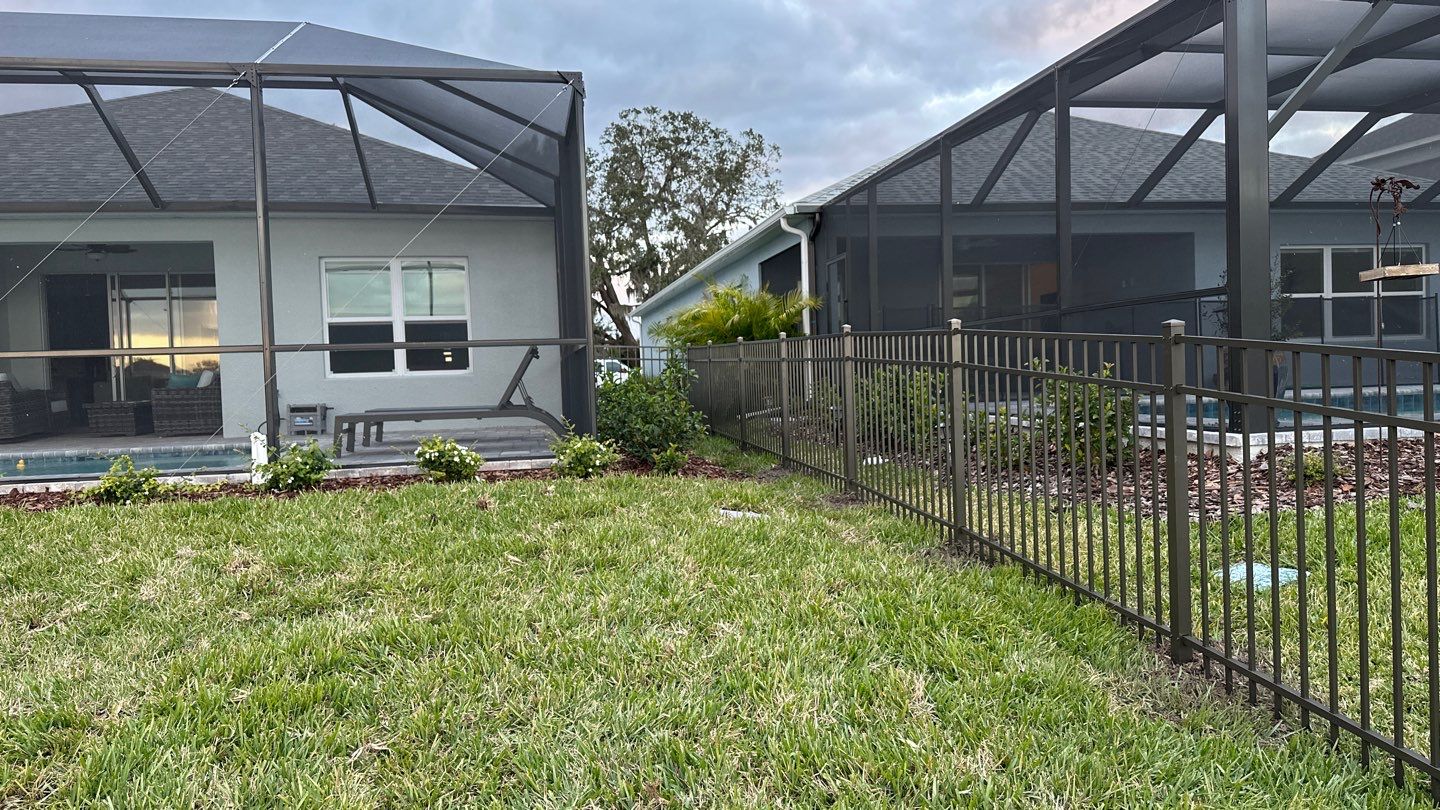 Aluminum Fence Installation using Black 3 Rail Aluminum Fence by Asap fence and gates, LLC