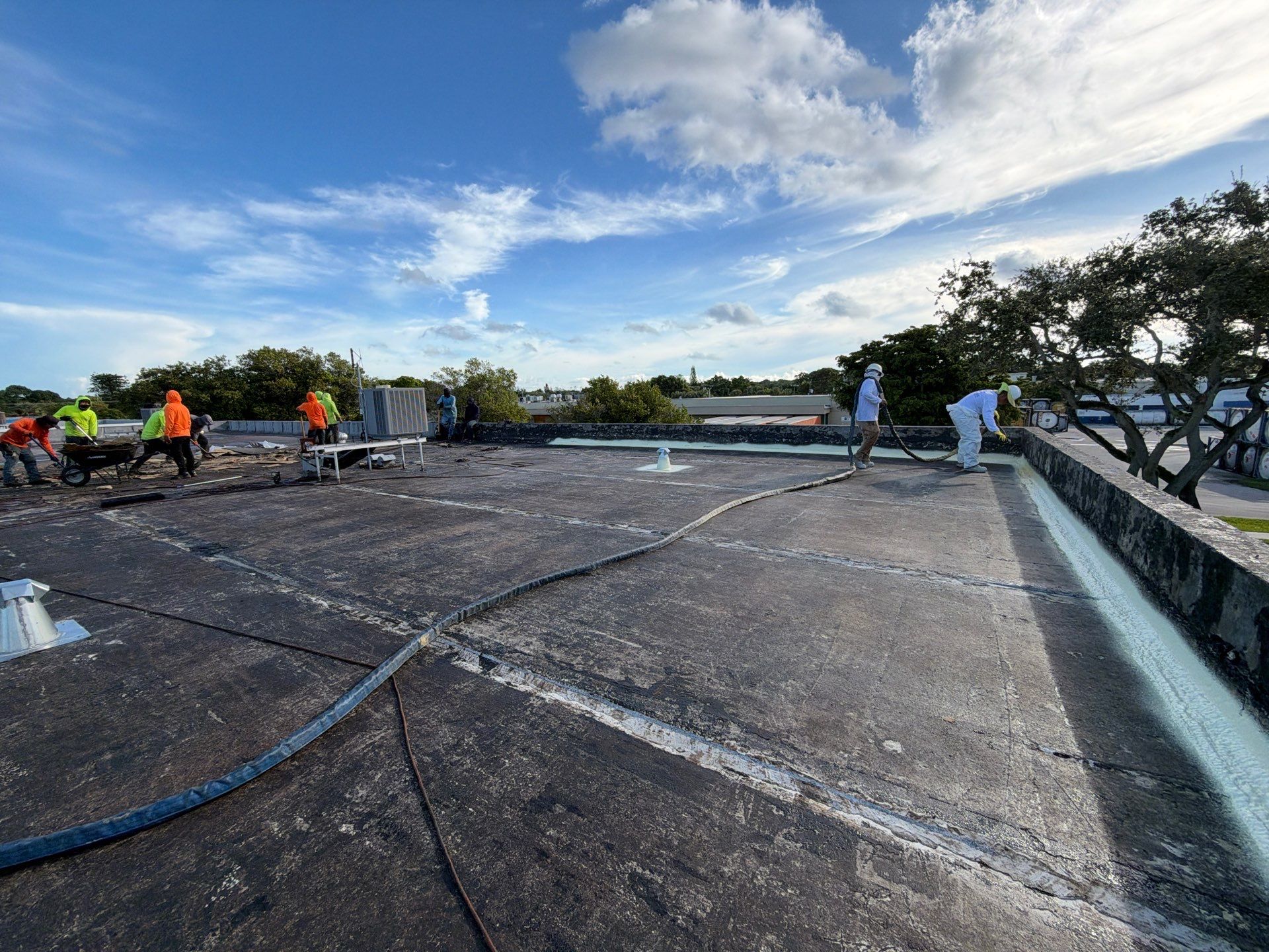 Commercial Roof Restoration and Spray Foam Insulation in Fort Lauderdale by Roof King LLC