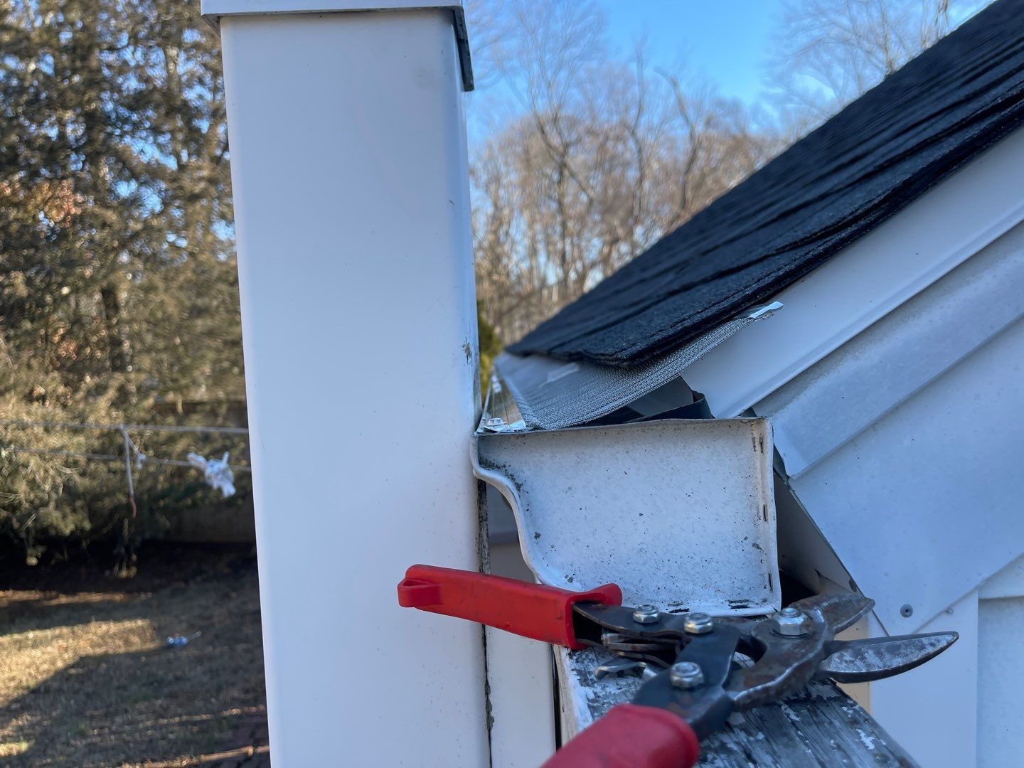 Fence Installation using Privacy Vinyl Fence by A Plus Exterior