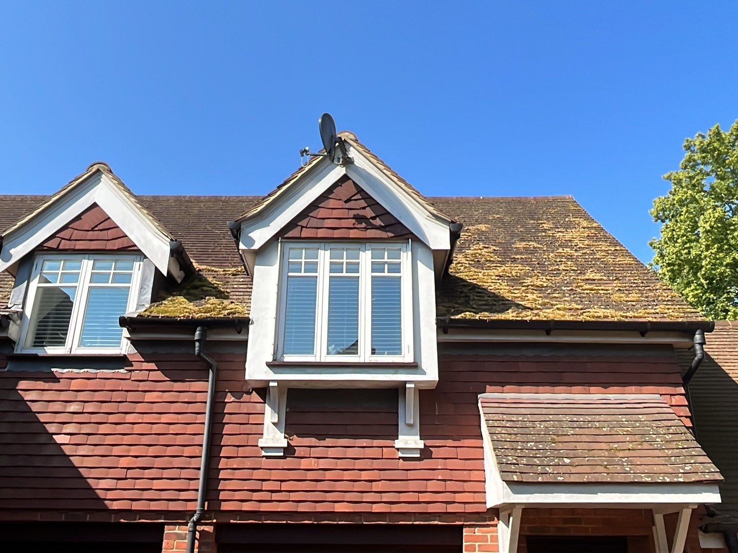 Roof Clean - Biocide Treatment using Honda 15lpm Low Pressure Washing Machine by Ges Exterior Cleaning ltd