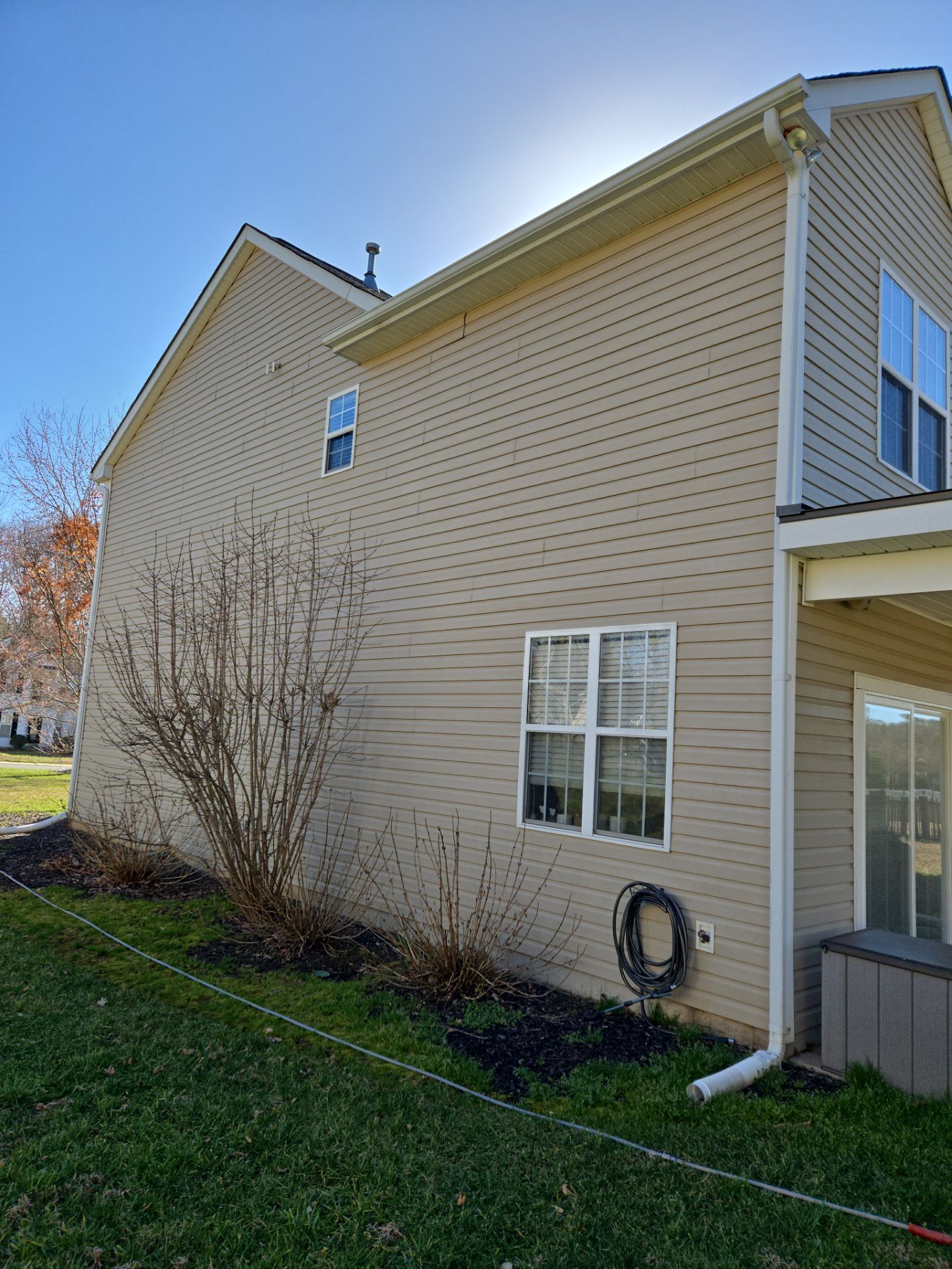 House Wash using cleaner by Power Wash Masters LLC