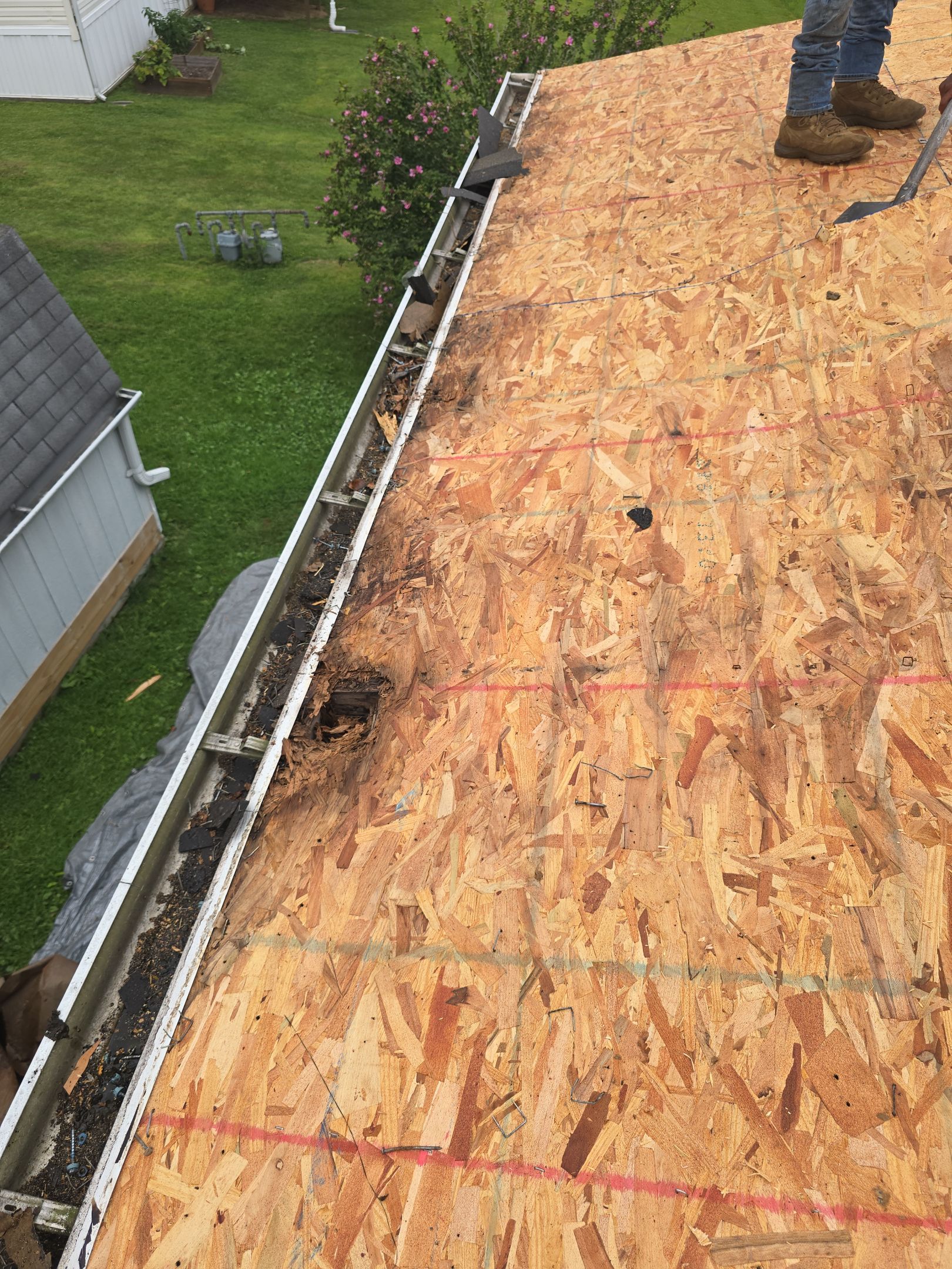 Residential Roofing Installation using GAF Timberline HDZ Fox Hollow Grey by Rainstoppers Roofing