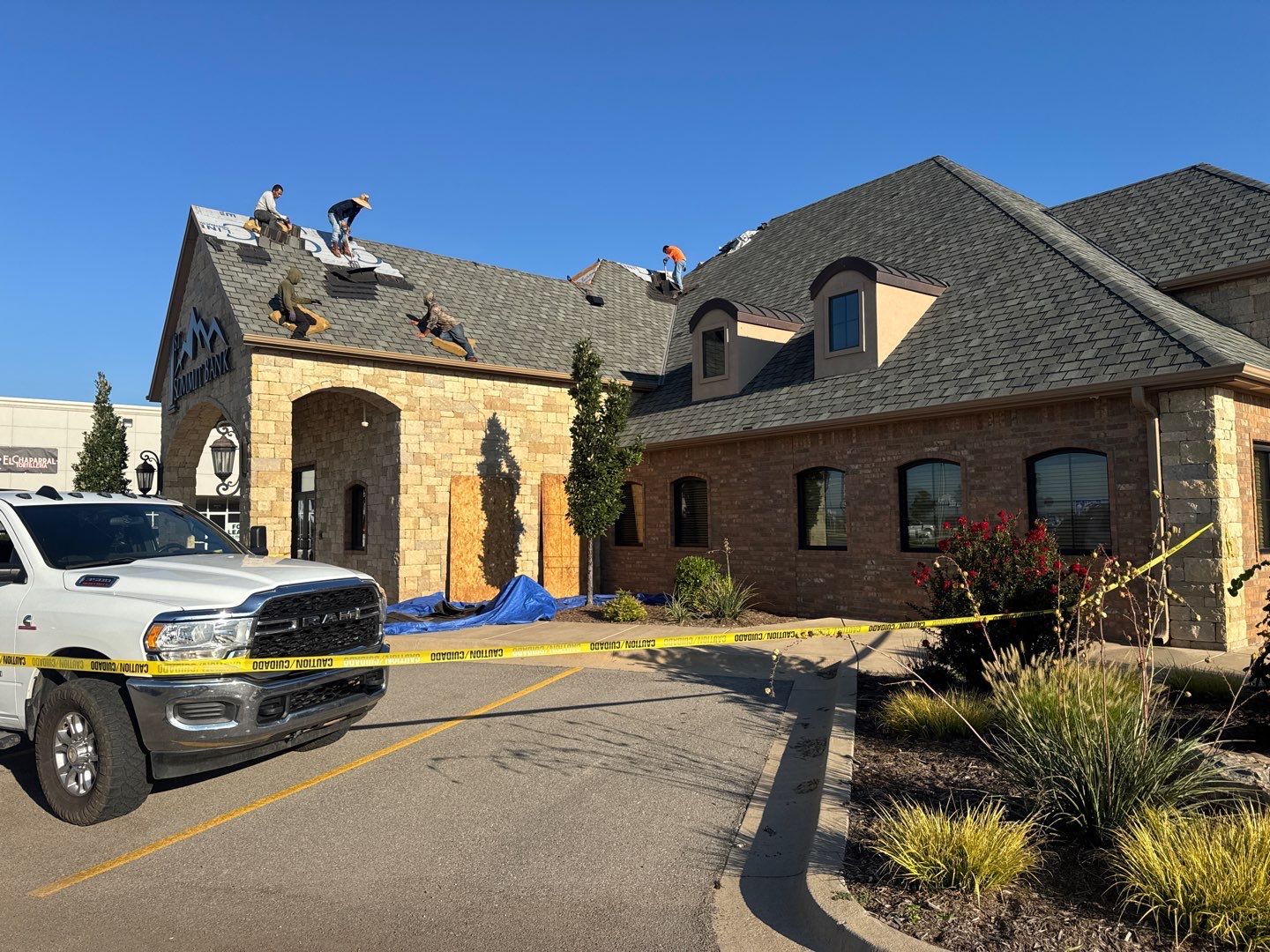 Bank Reroof by Castillo Roofing