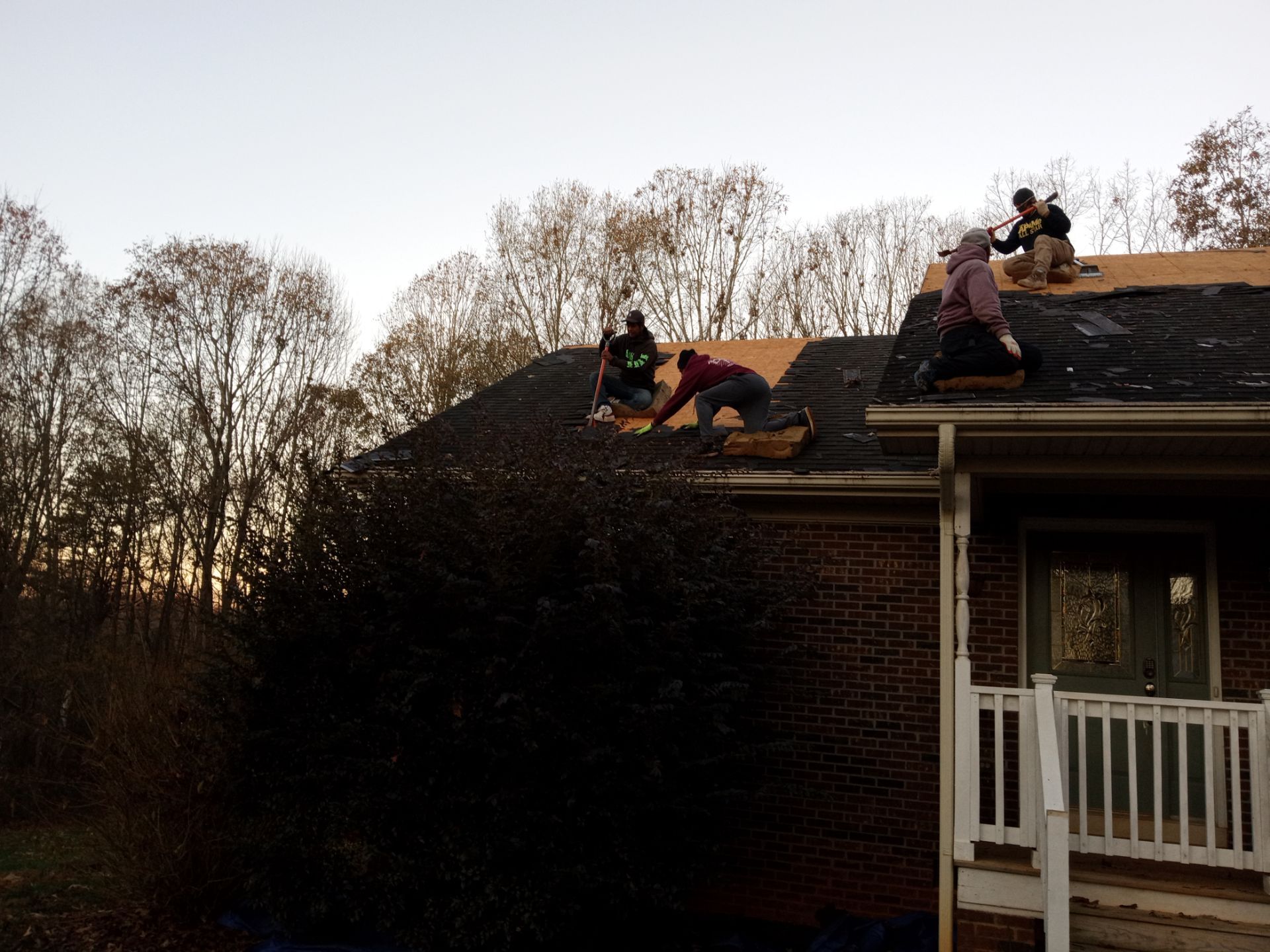 Residential Roofing Installation using Architectural shingles by BROCK BUILDERS 