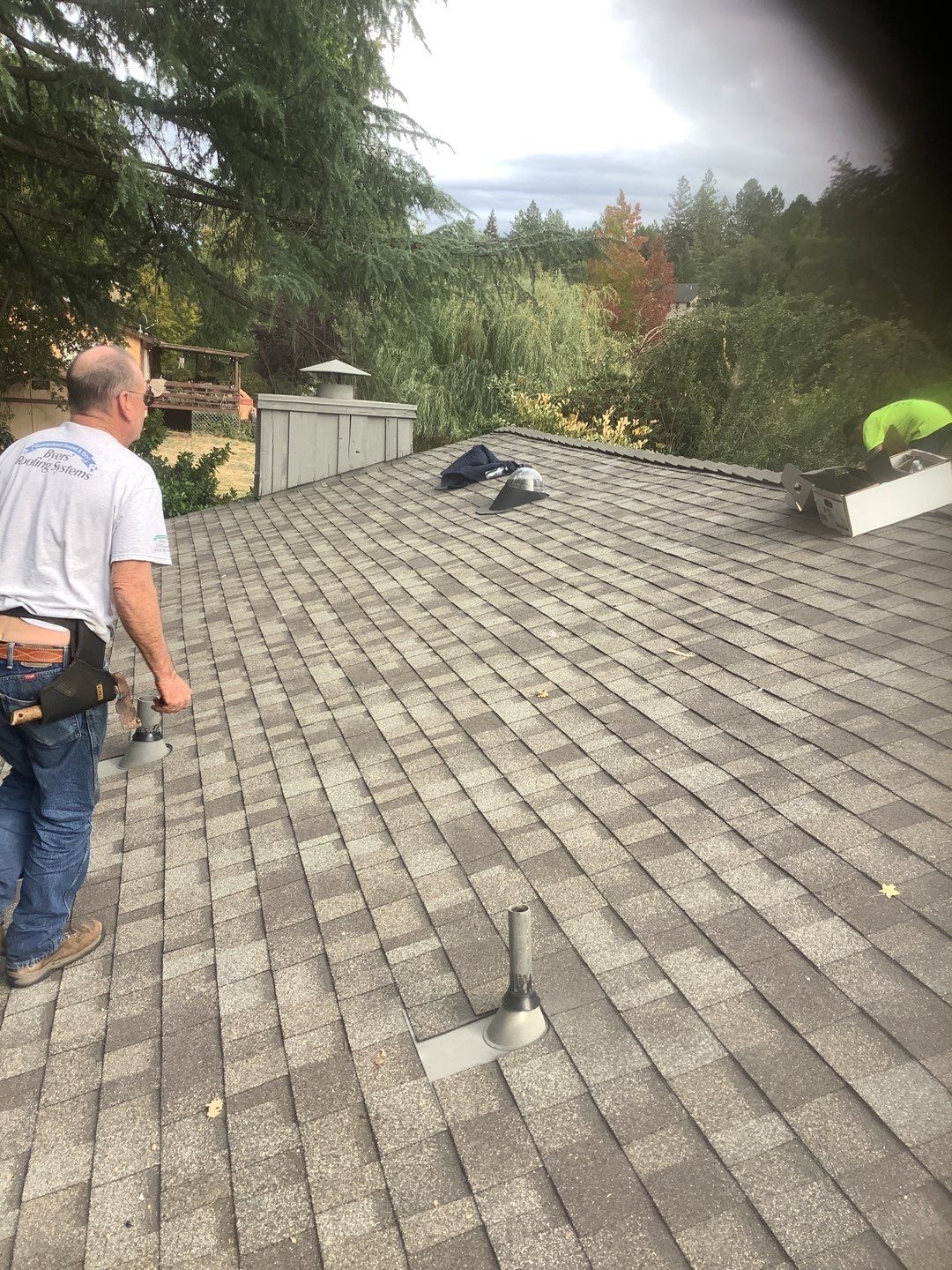 Residential Roofing Installation using Owens Corning Roofing Shingles by Byers Enterprises 
