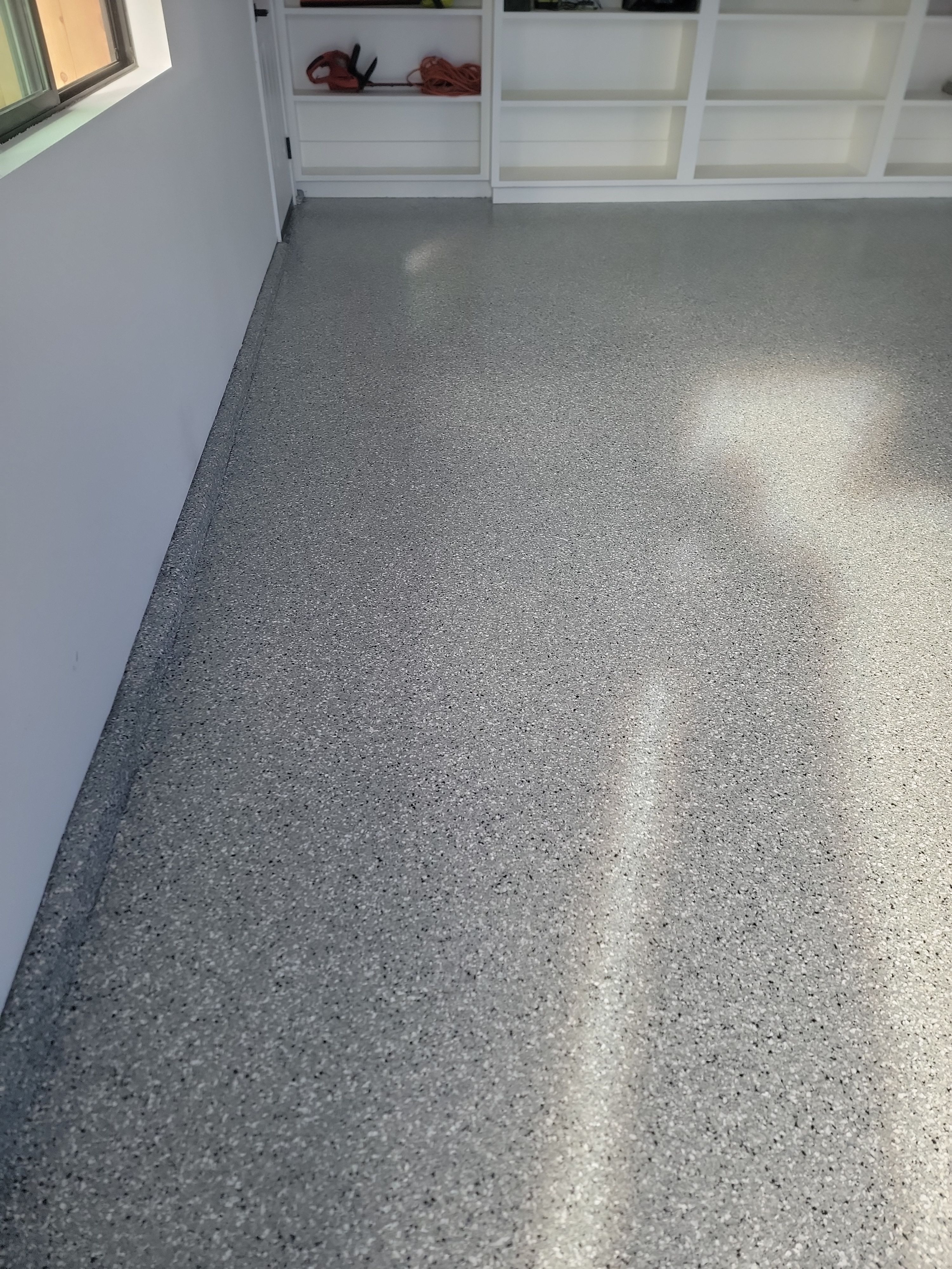 Feather Gray Polyurea Garage Floor Coating in Paso Robles by MGP Coatings